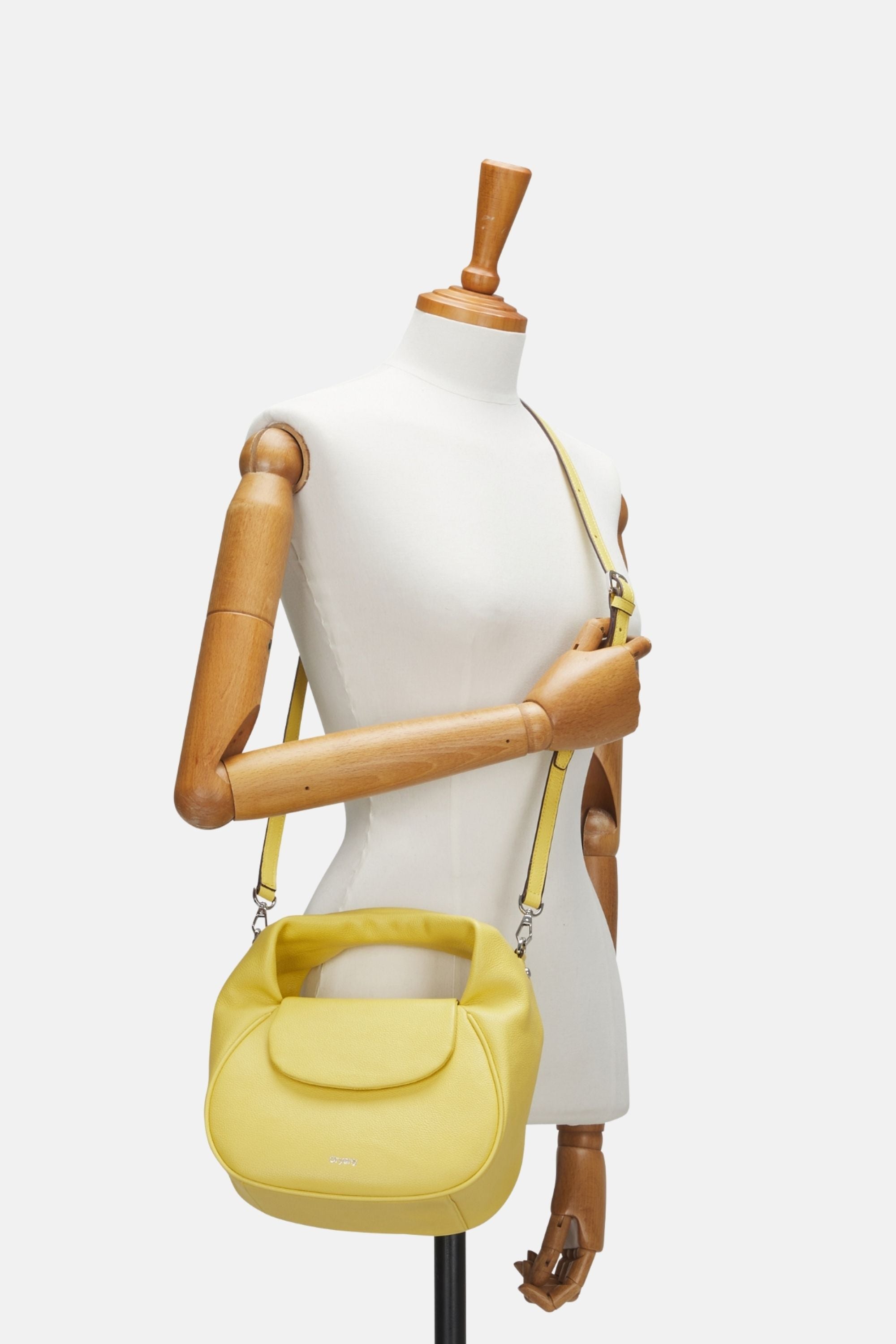 Oryany - Anaan Medium Satchel Tote – Top Handle Crossbody Bag - Golden Yellow Leather
