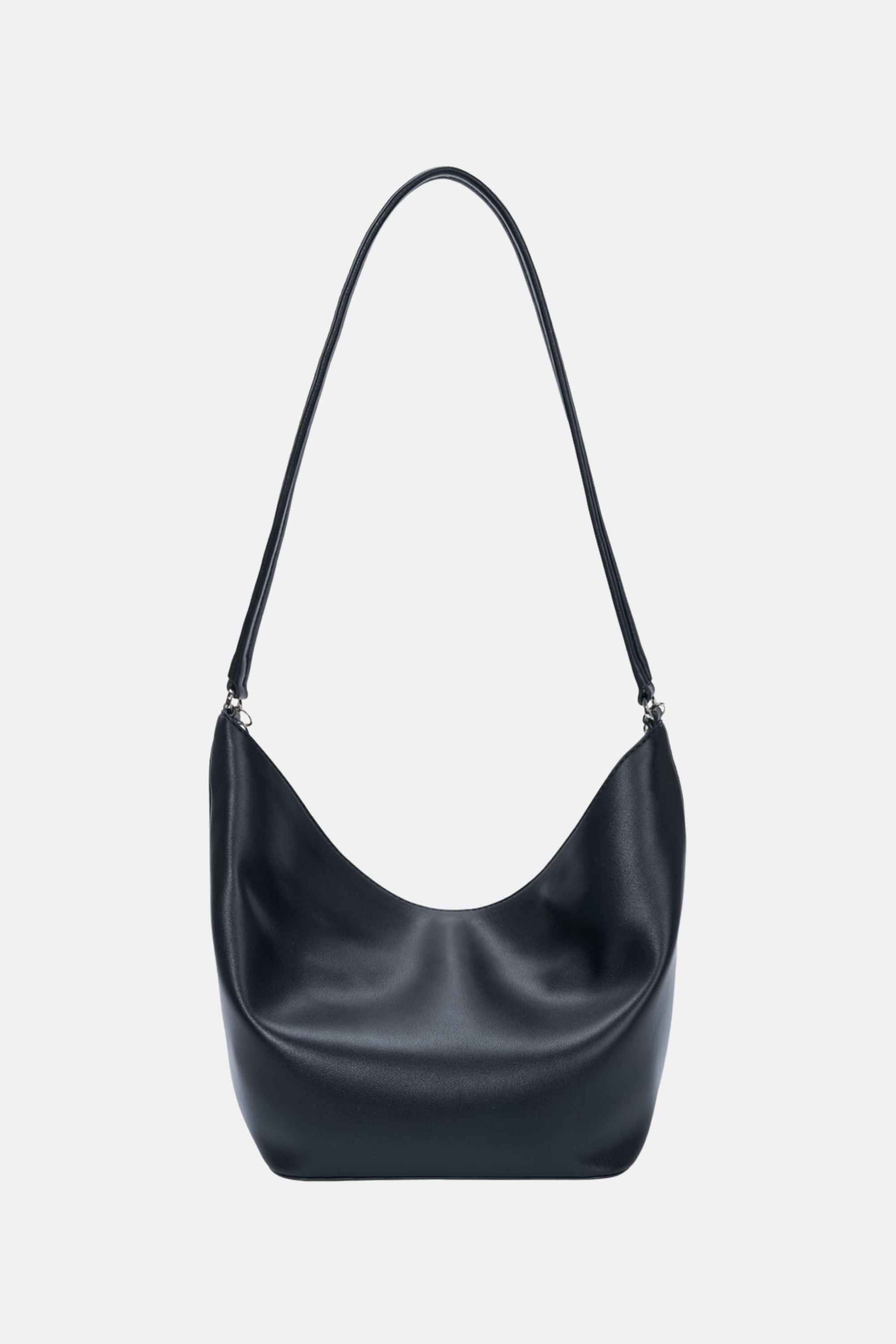 Oryany - Ball Chain Bucket Bag - Black Leather