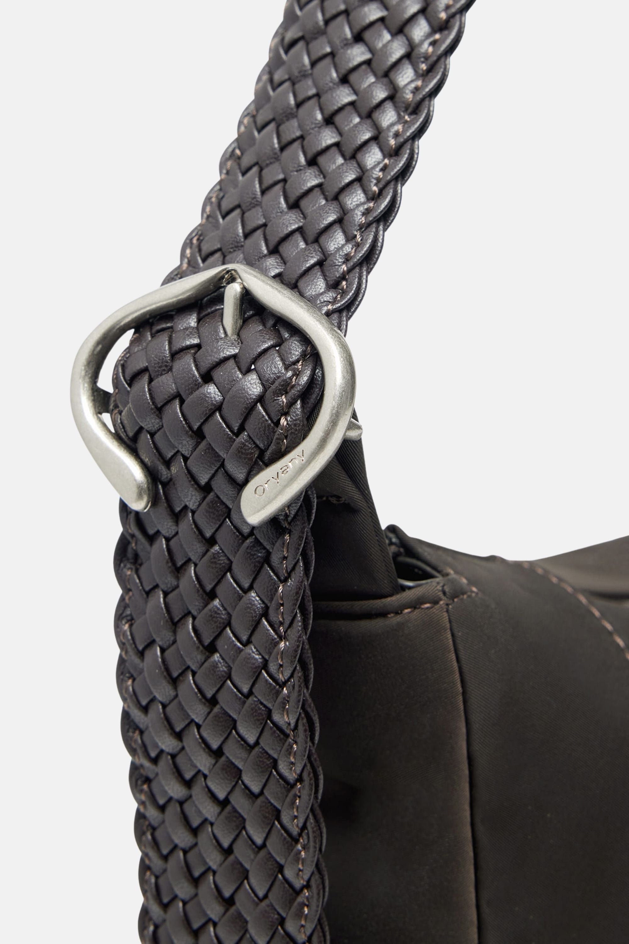 Oryany - Braid Smoky Brown Crossbody Bag