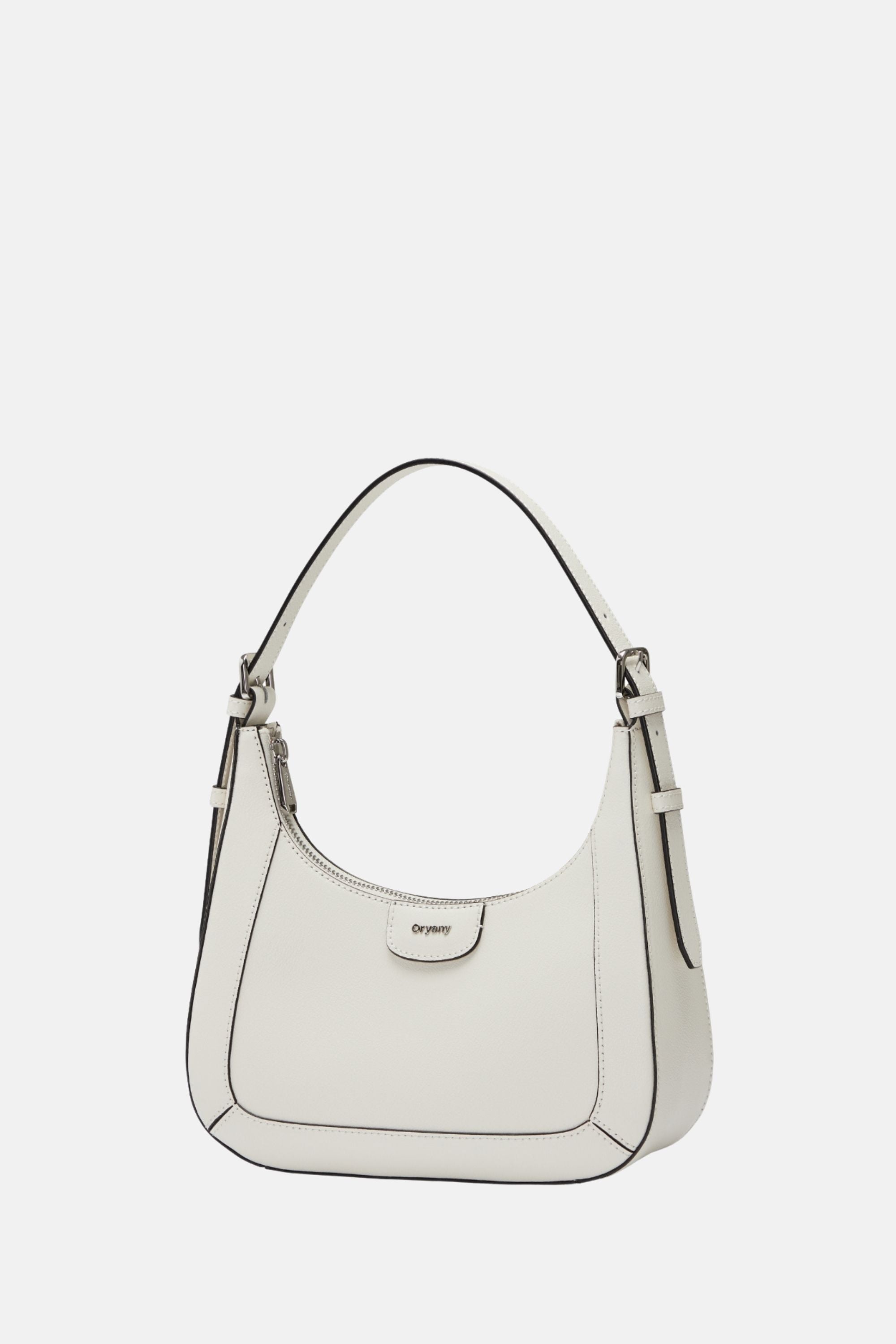 Oryany - Bahia Leather Zip Shoulder & Crossbody Bag – Cloud