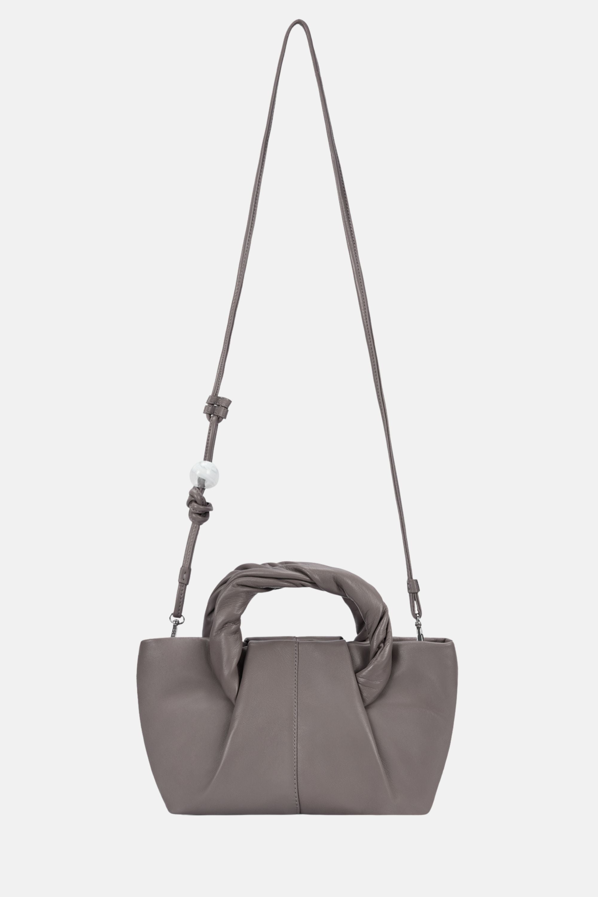 Oryany - Cozy Satchel Medium Crossbody Handbags - Warm Grey