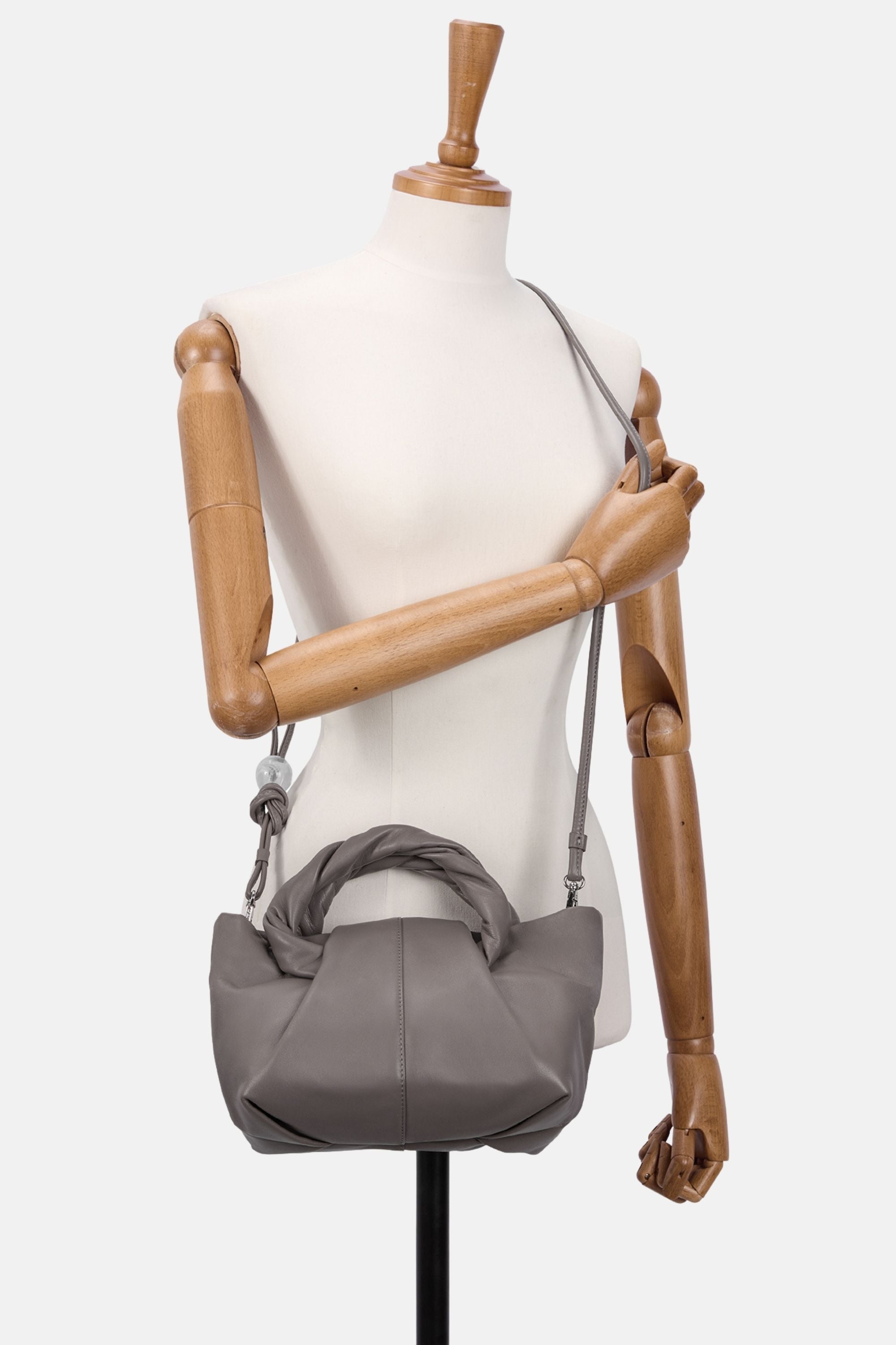 Oryany - Cozy Satchel Medium Crossbody Handbags - Warm Grey