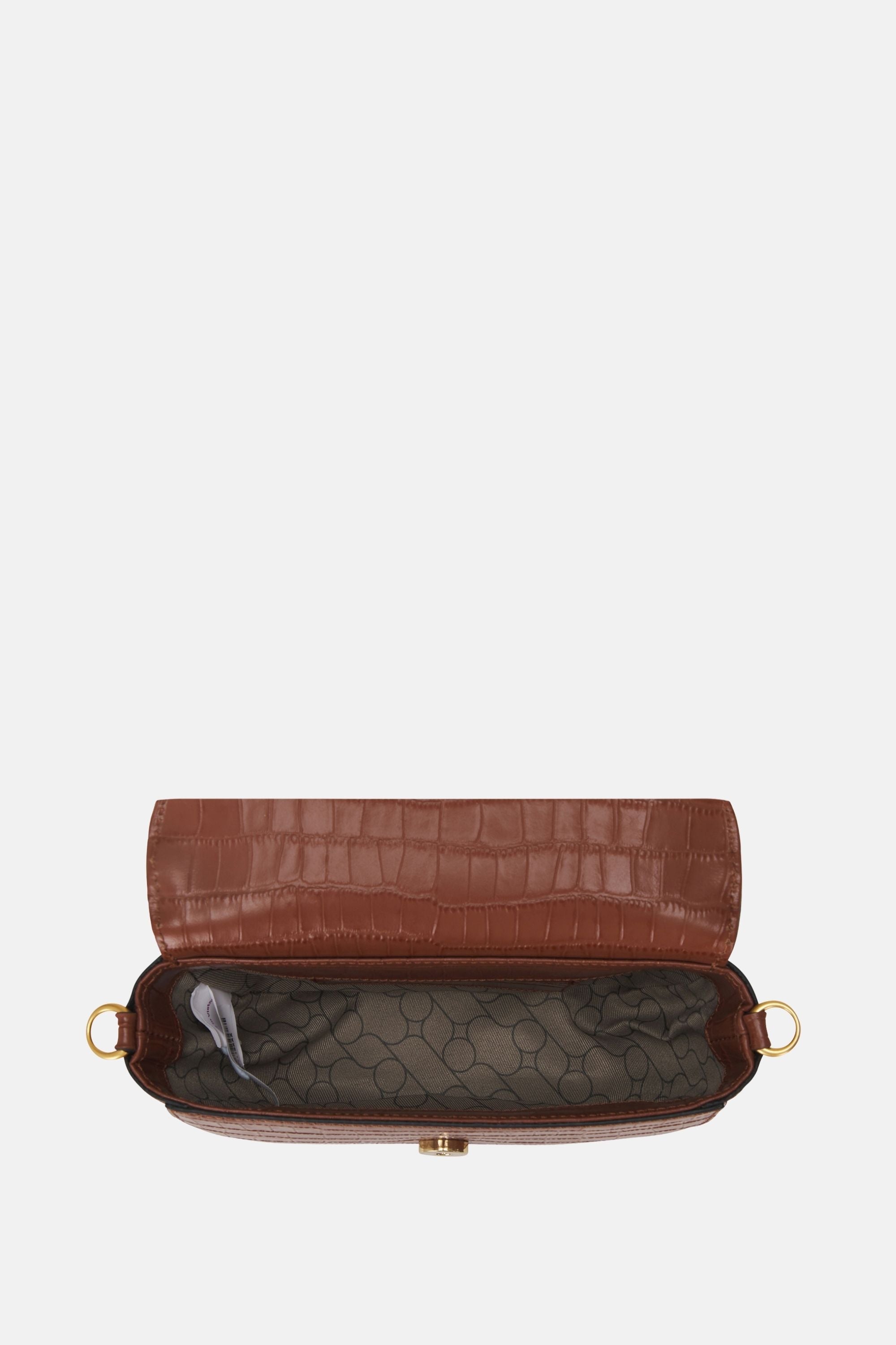 Oryany - Lottie Croco Saddle Crossbody - Small - Toffee Tan Leather