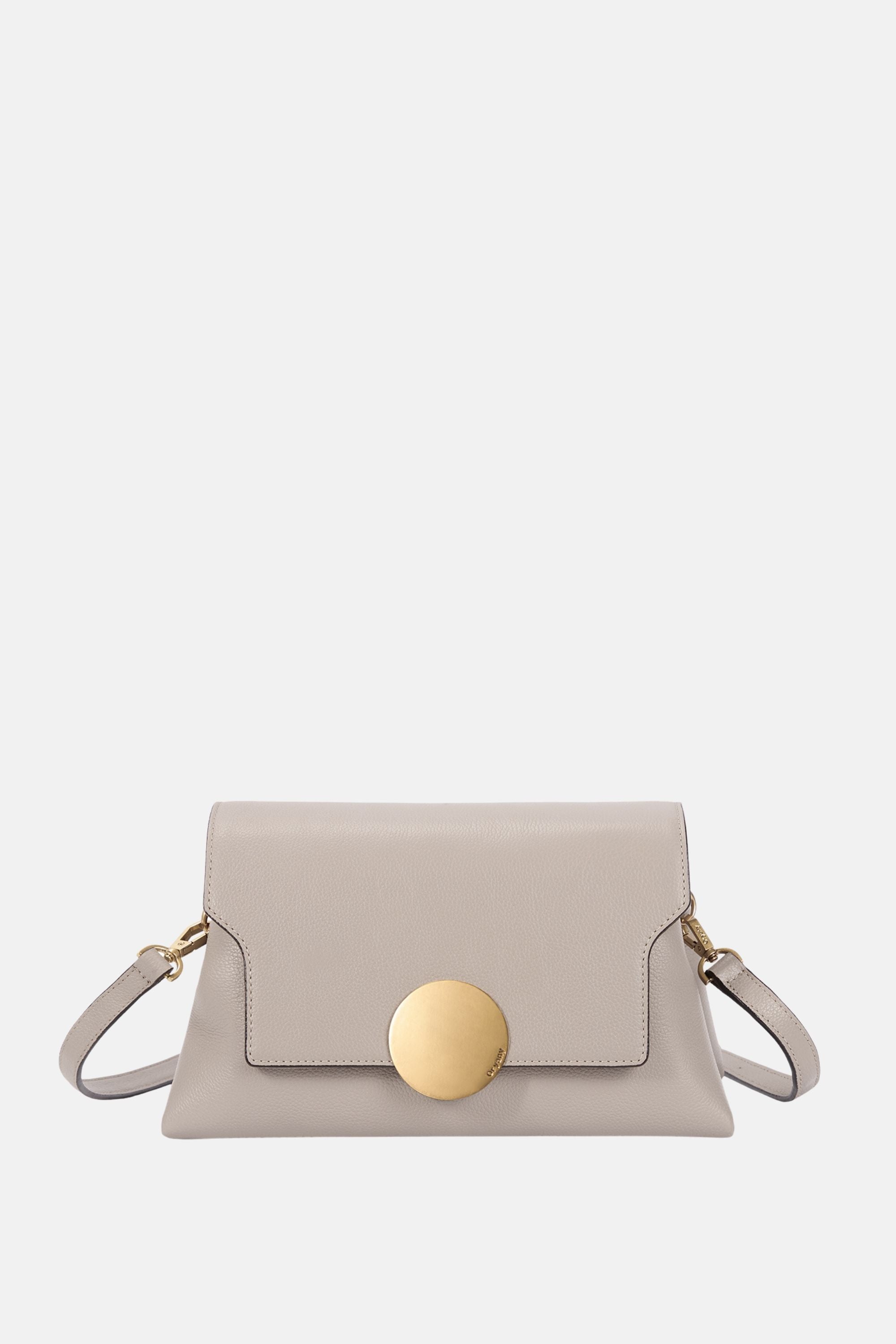 Oryany - Lottie Flap Crossbody Medium Handbags - Taupe Leather