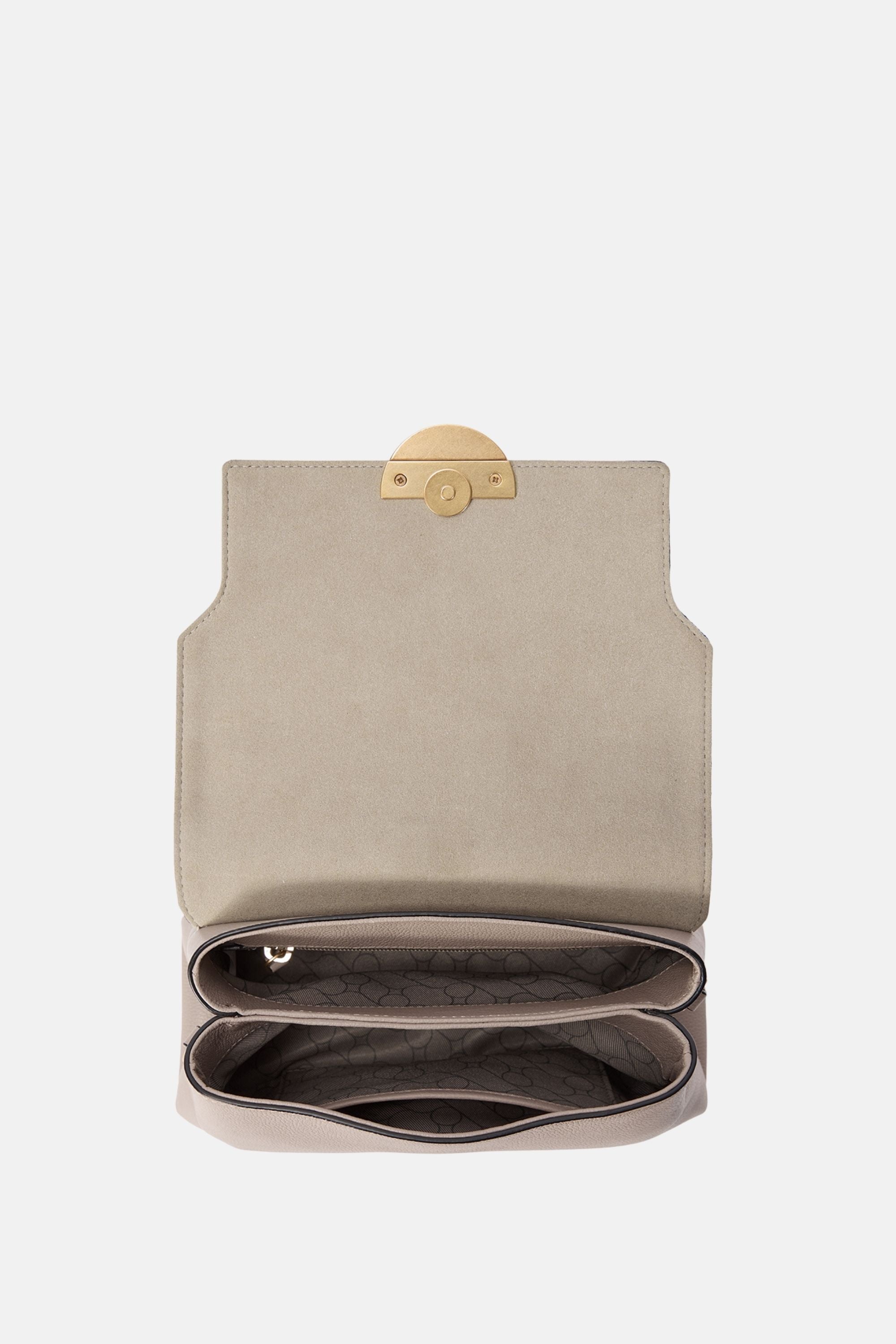 Oryany - Lottie Flap Crossbody Medium Handbags - Taupe Leather