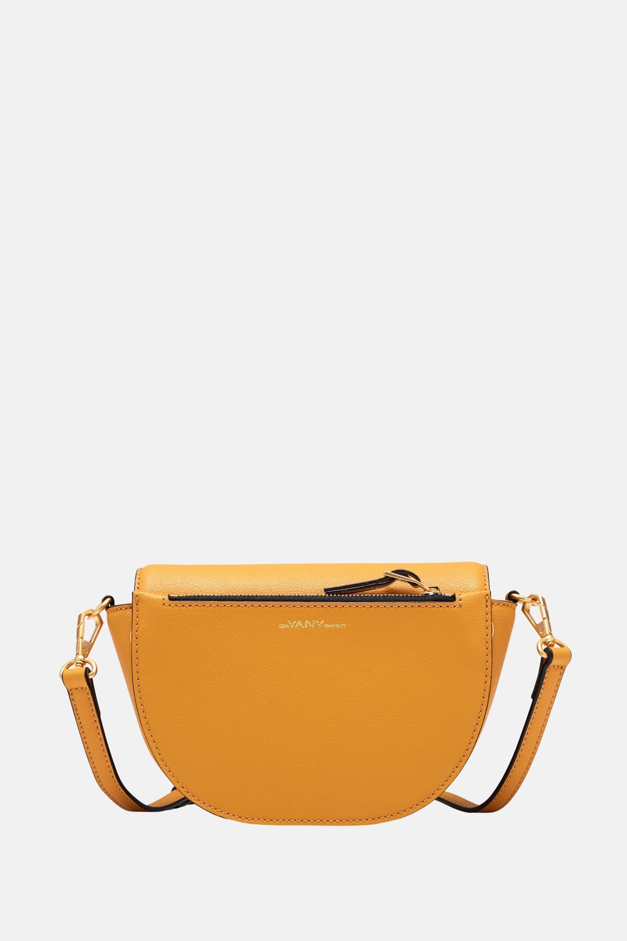 Oryany - Lottie Saddle Crossbody Small Handbags - Yellow Leather