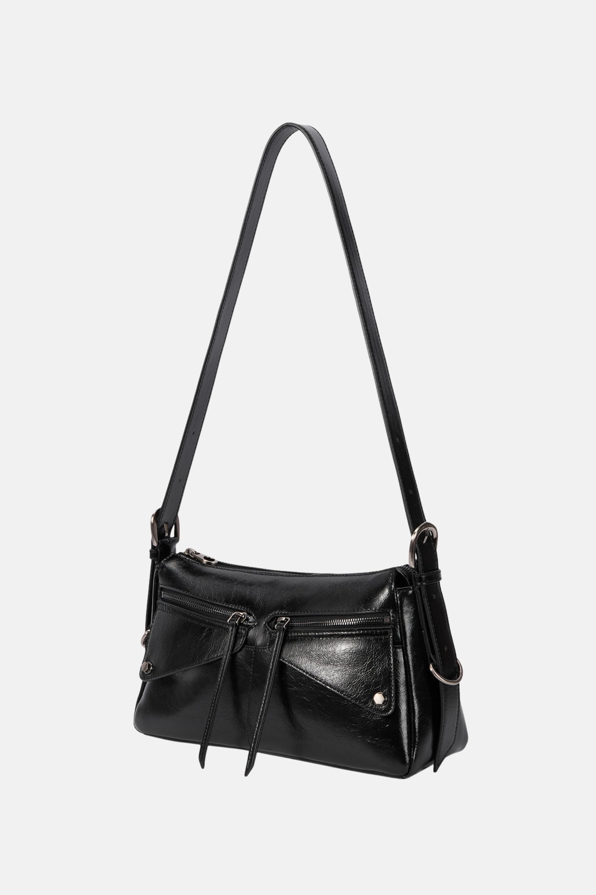 Oryany - Moto Shoulder Medium Should Bag Handbags - Black