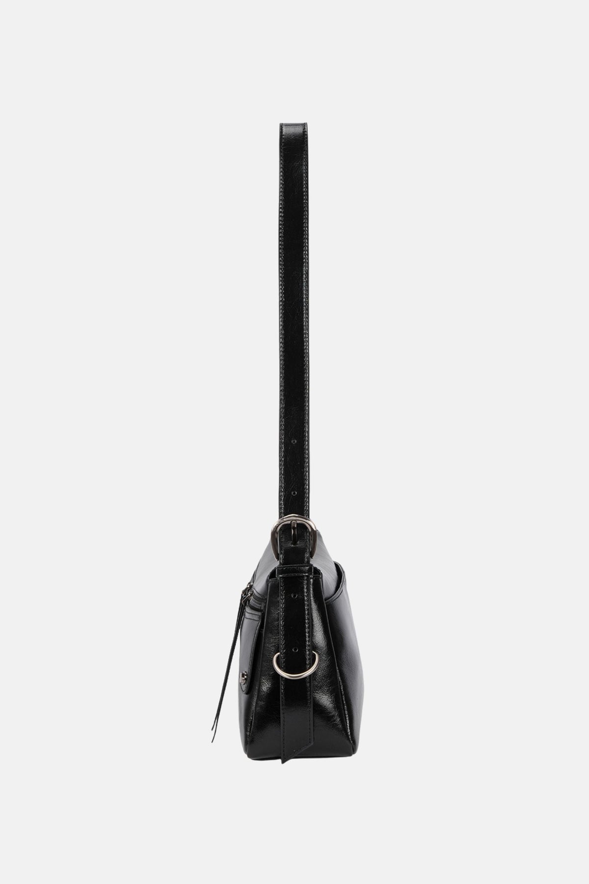 Oryany - Moto Shoulder Medium Shoulder Bag Handbags - Black