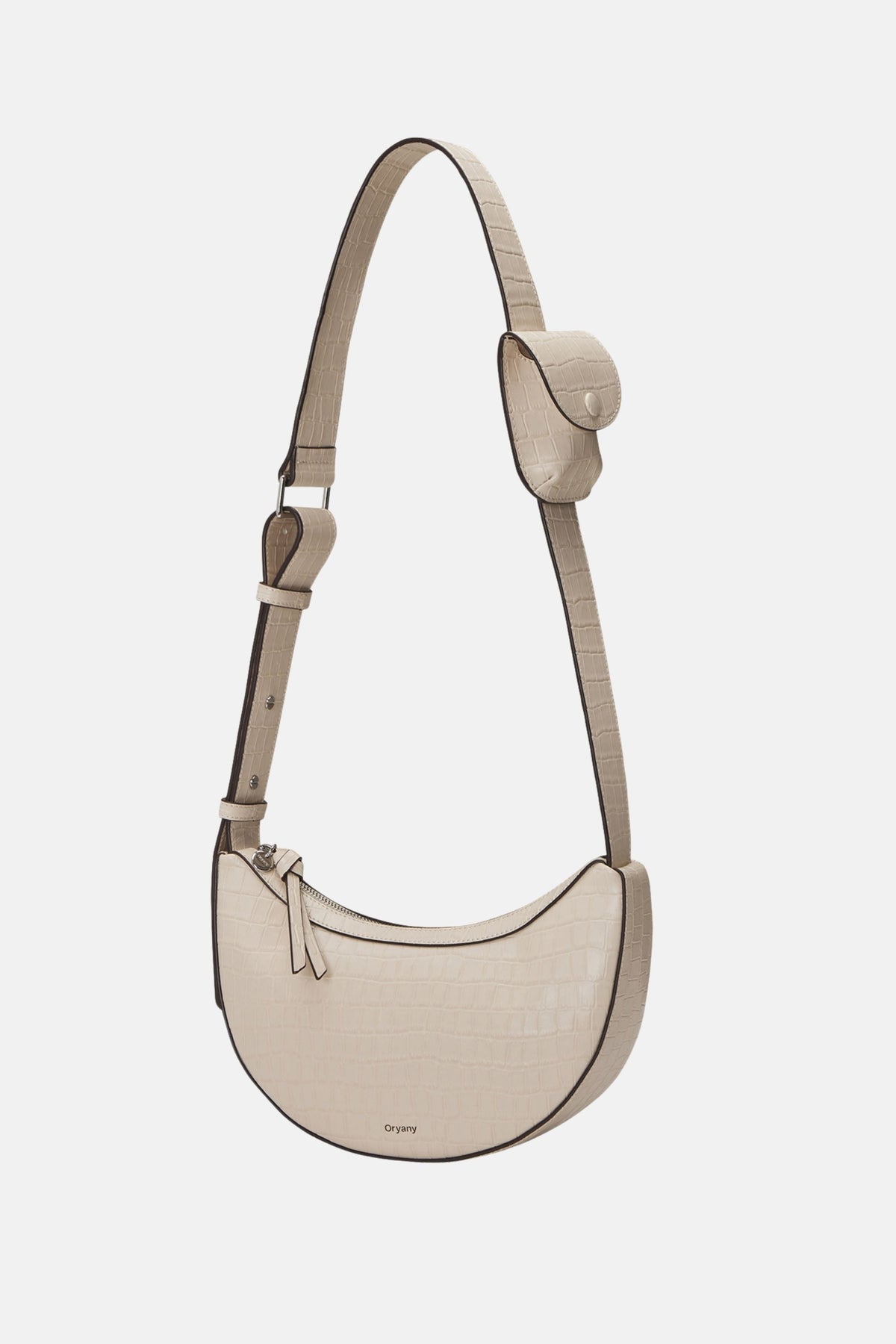 Oryany - Rookie Croco Crossbody Medium Handbags - Cream