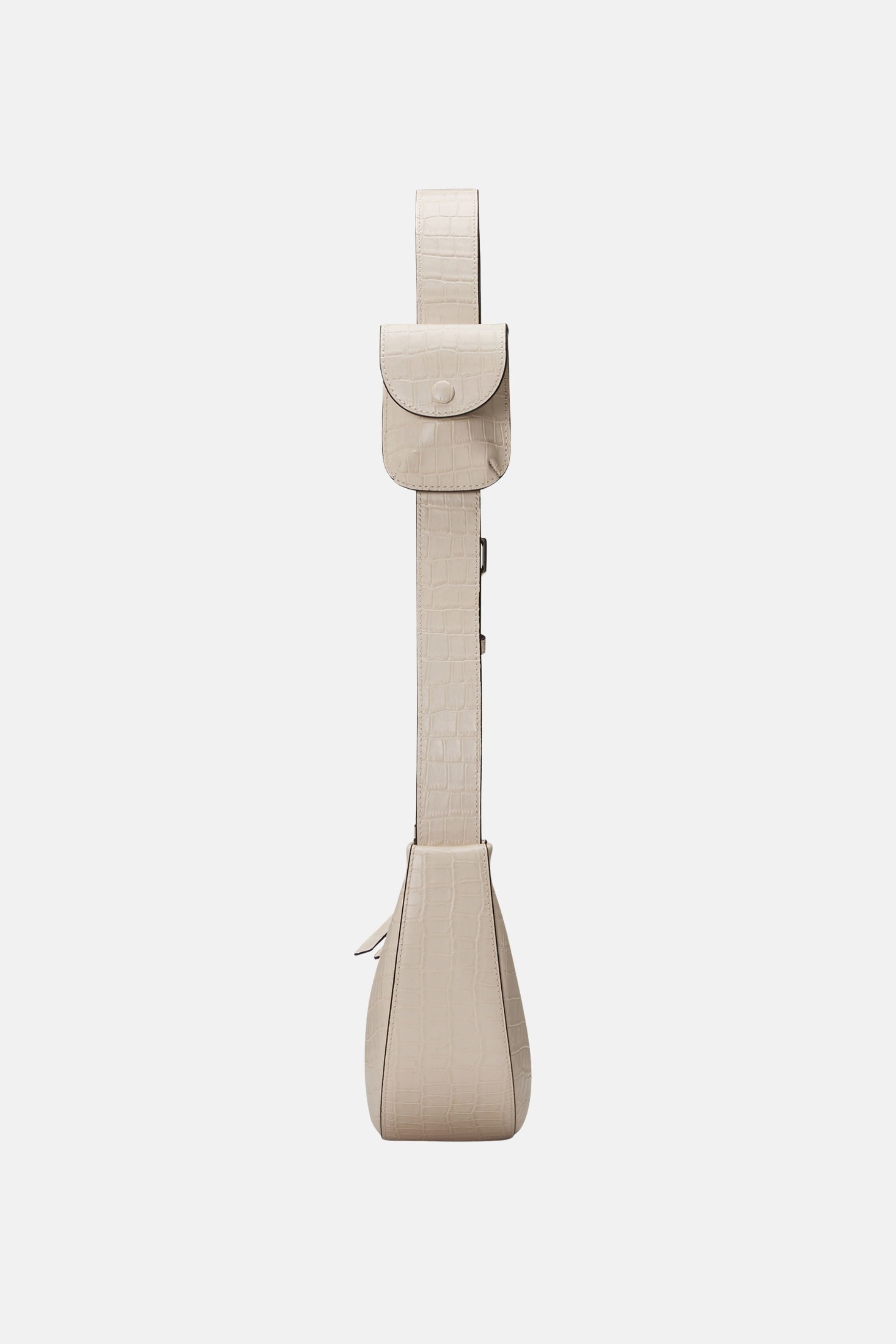 Oryany - Rookie Croco Crossbody Medium Handbags - Cream