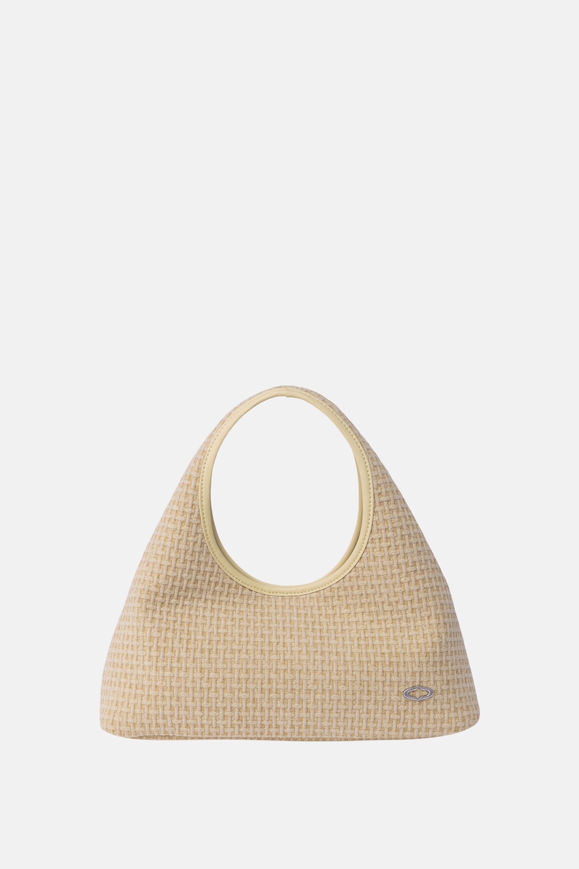 Oryany - Waffle Canvas Small Satchel – Top Handle Crossbody - Cantaloupe