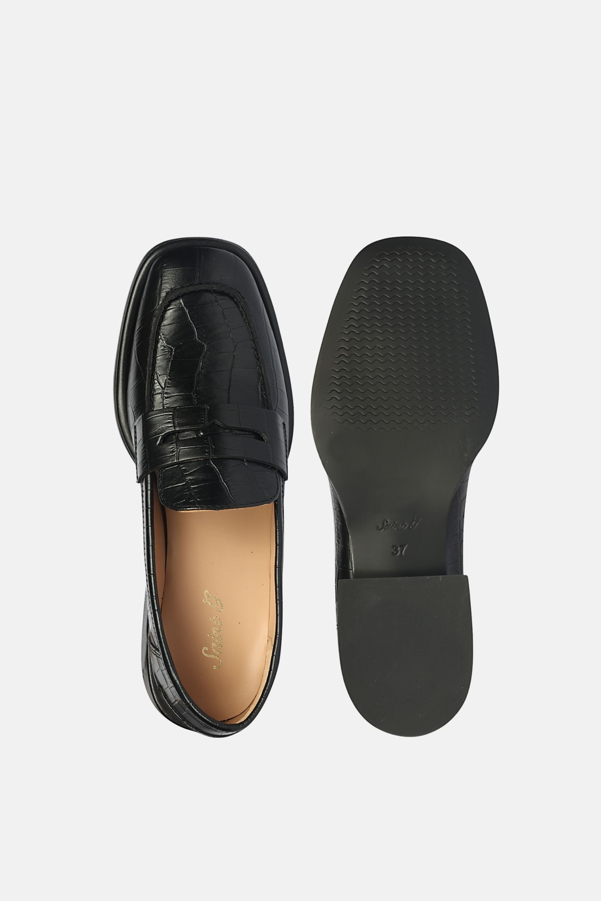 Saint G - Carla Croco - Heel Loafers