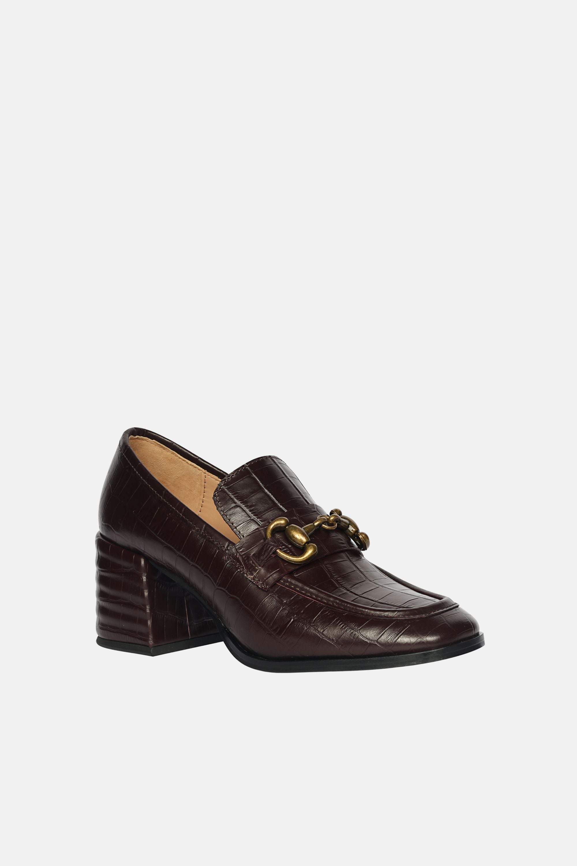 Saint G - Isha Croco - Heeled Loafers