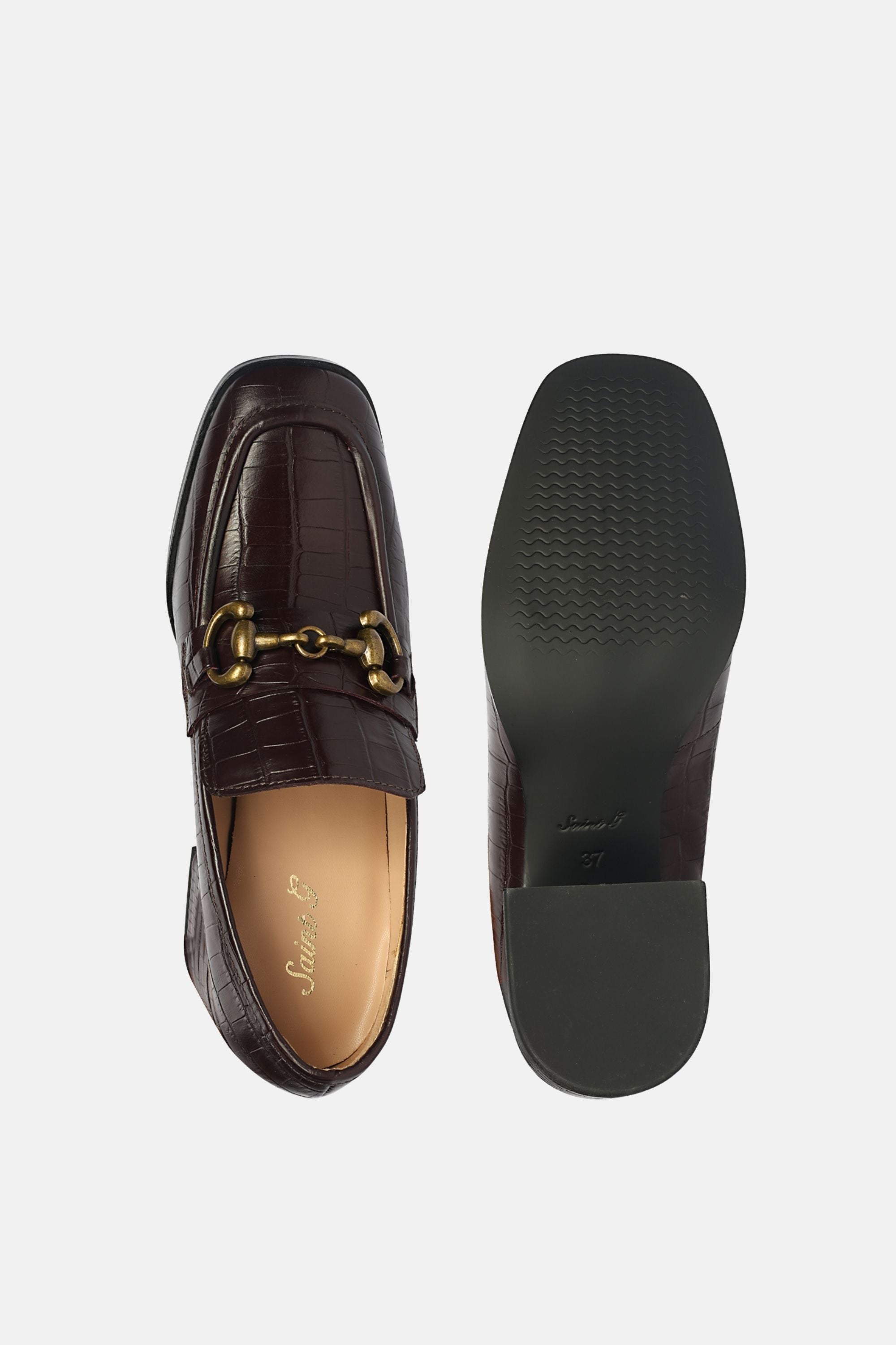 Saint G - Isha Croco - Heeled Loafers