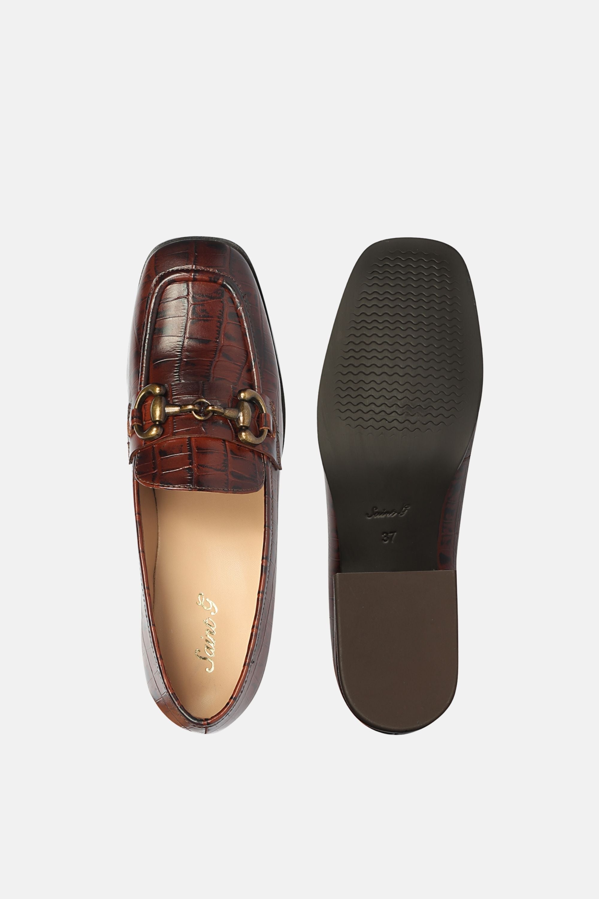 Saint G - Jacqueline Croco - Heeled Loafers