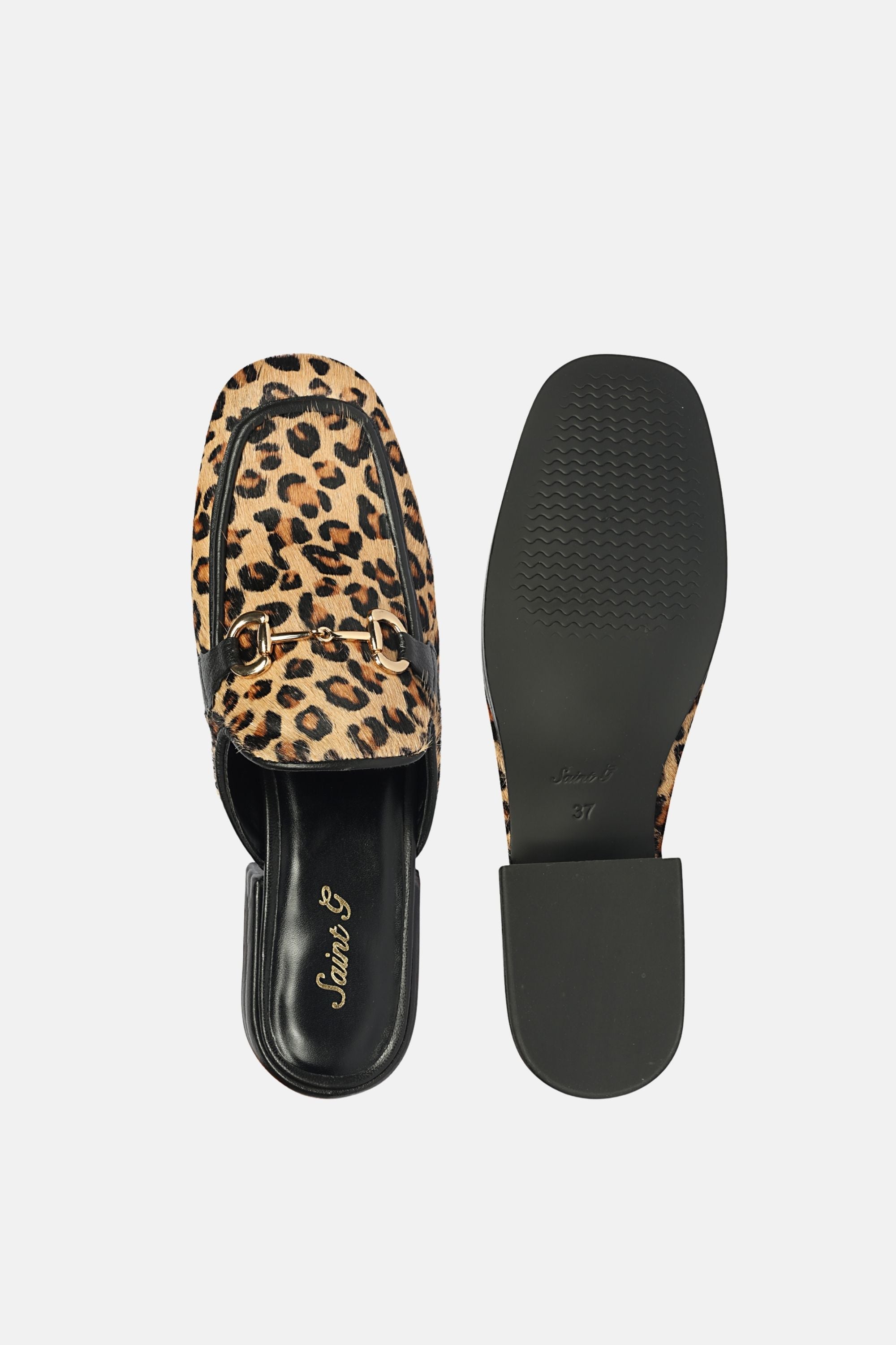 Saint G - Savannah Calf - Heeled Mule