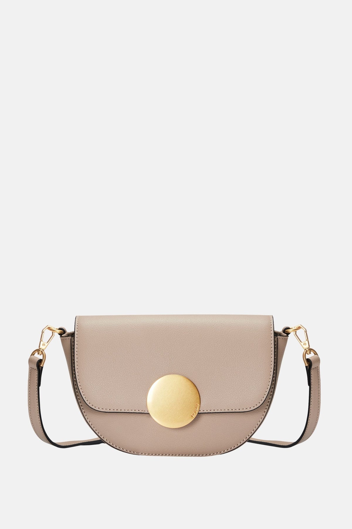 Oryany - Lottie Saddle Crossbody Small Handbags - Taupe Leather