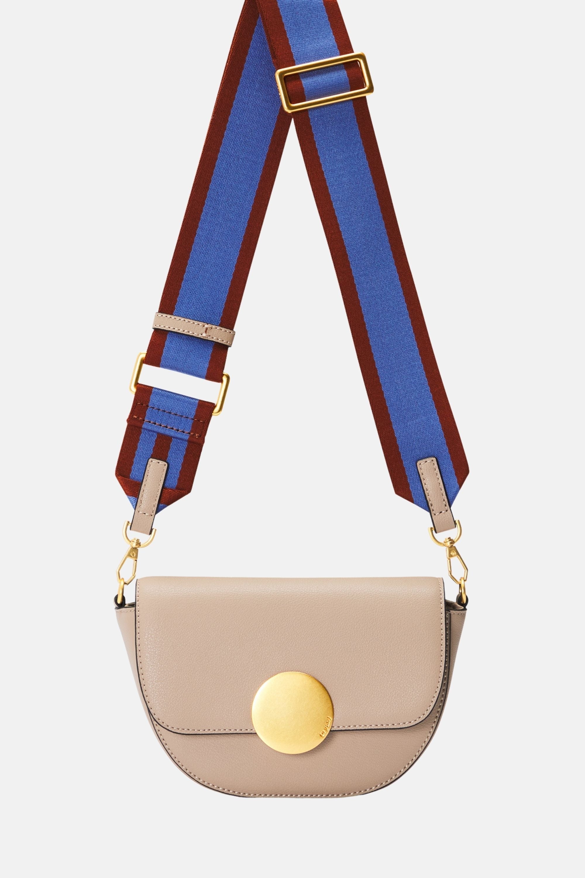 Oryany - Lottie Saddle Crossbody Small Handbags - Taupe Leather