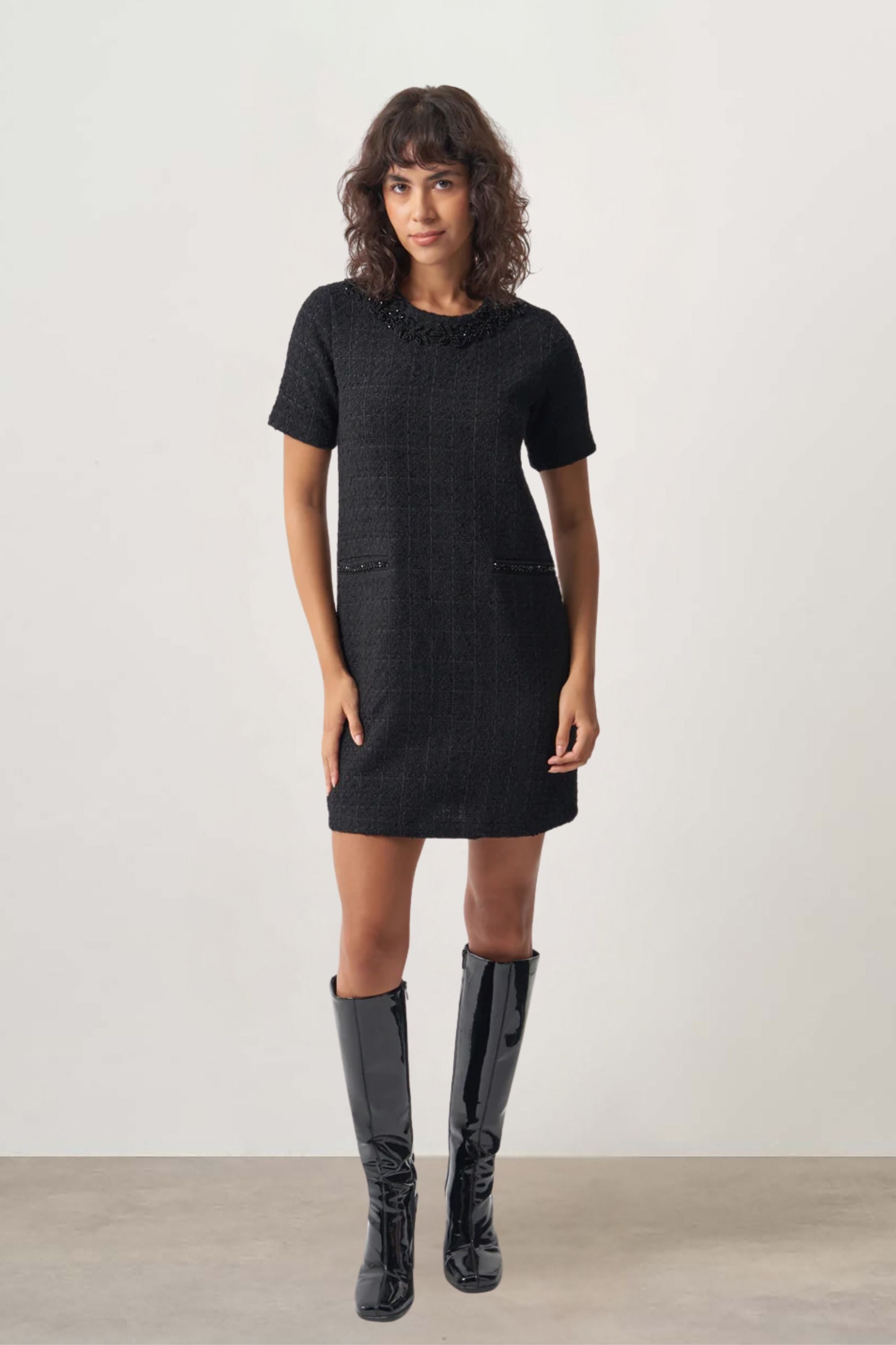 Mizalle Tvit Stone Dress Apparel