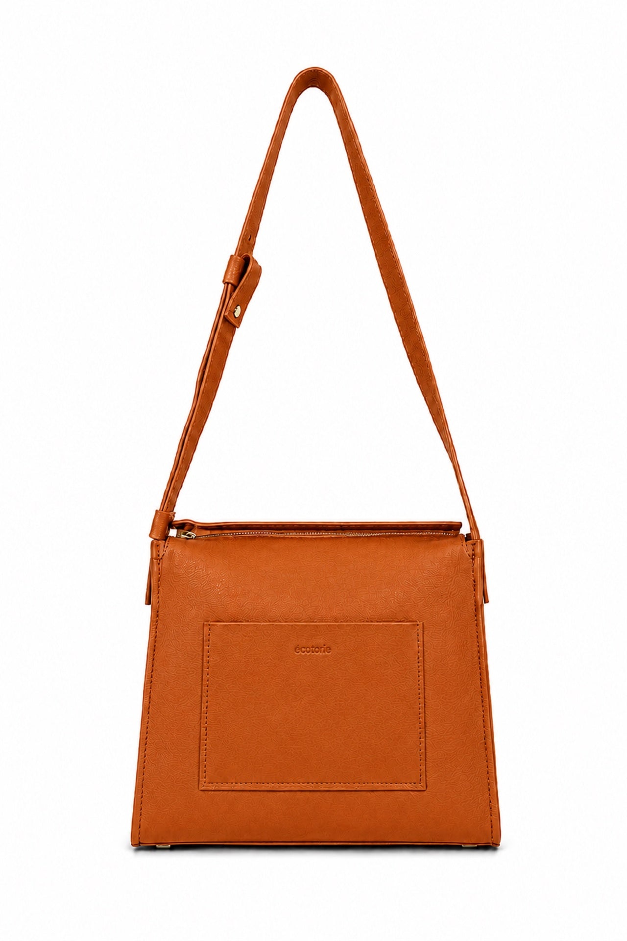 Ecotorie Eleanor Leather Crossbody Bag Caramel