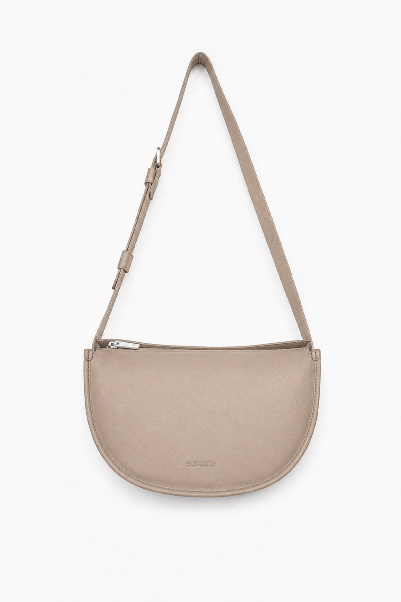 Ecotorie Dora Leather Crossbody Bag Warm White