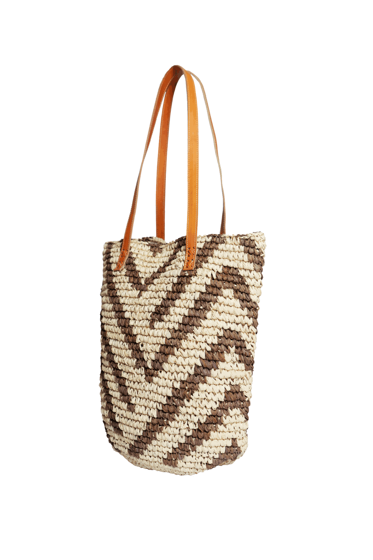 Jelavu - Hampton Brown / Natural Zebra Tote