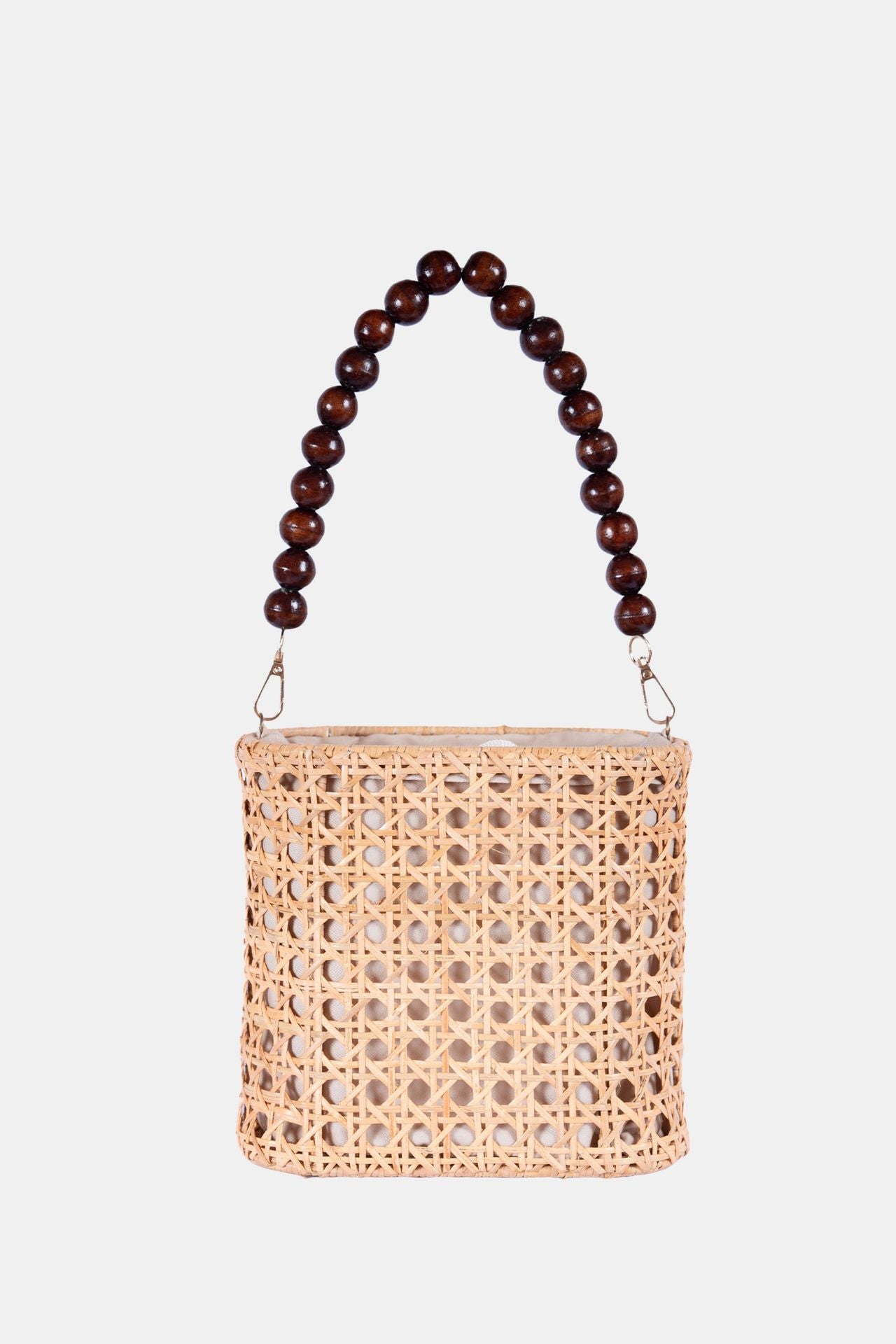 Jelavu - Amalfee Natural/Wood Bead Small Satchel
