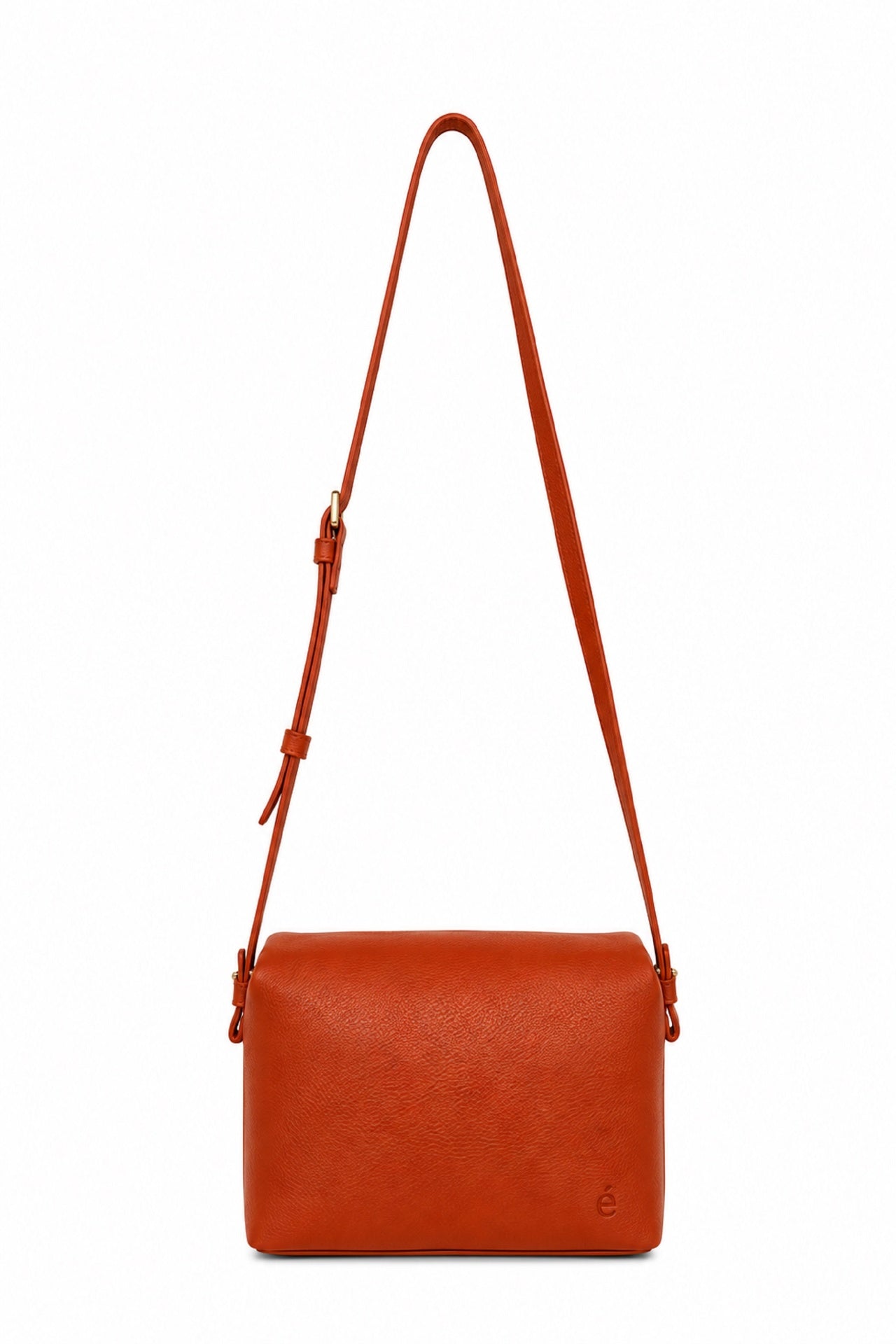 Ecotorie Agnes Leather Crossbody Bag Rust