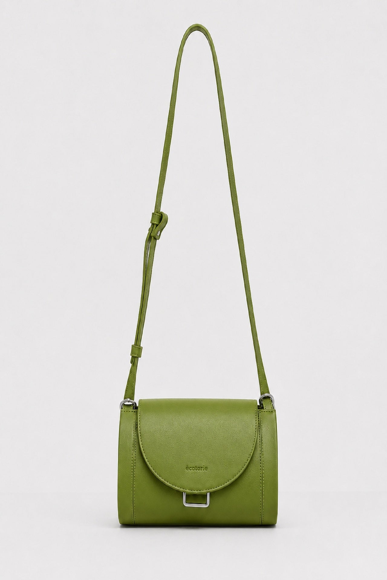 Ecotorie Nora Leather Crossbody Bag Sea Kelp