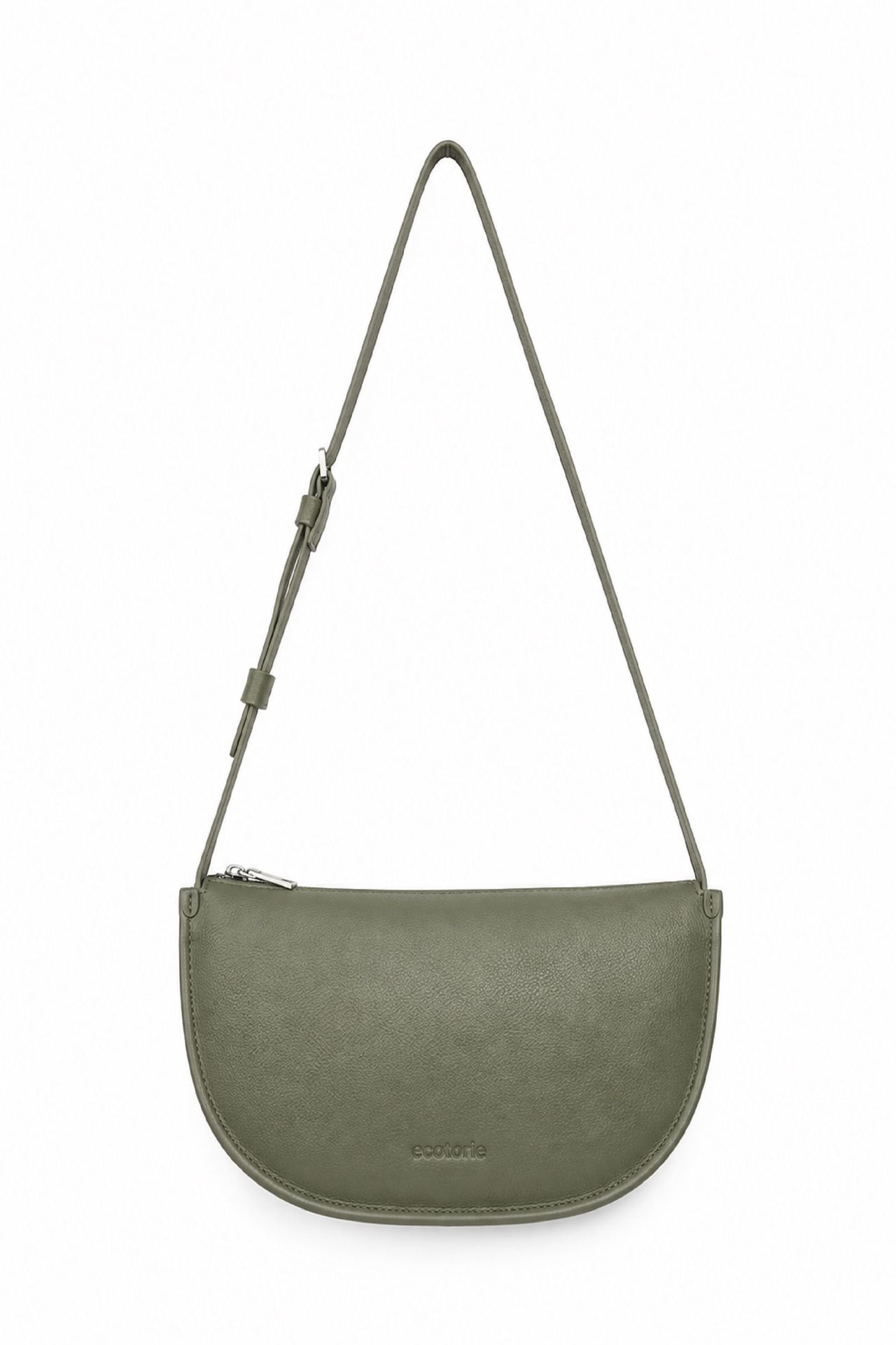 Ecotorie Dora Leather Crossbody Bag Dark Moss