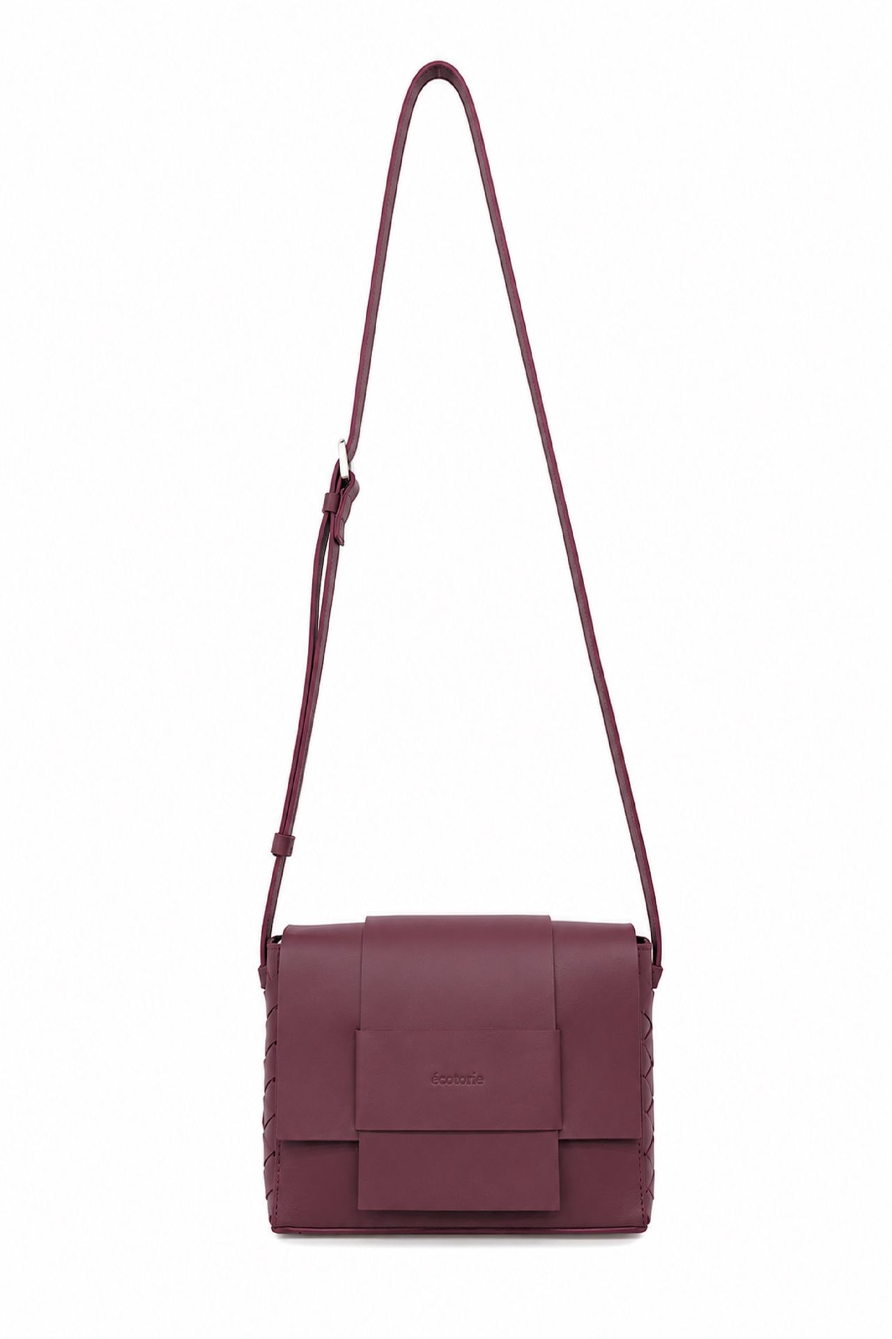 Ecotorie Iris Leather Crossbody bag Black