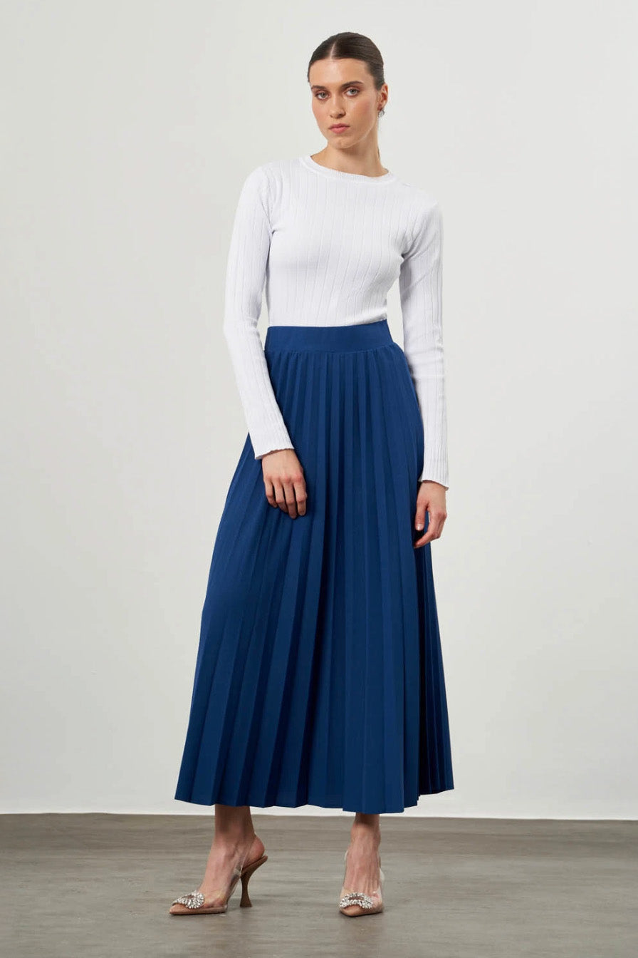 Mizalle - Skirt Indigo Apparel
