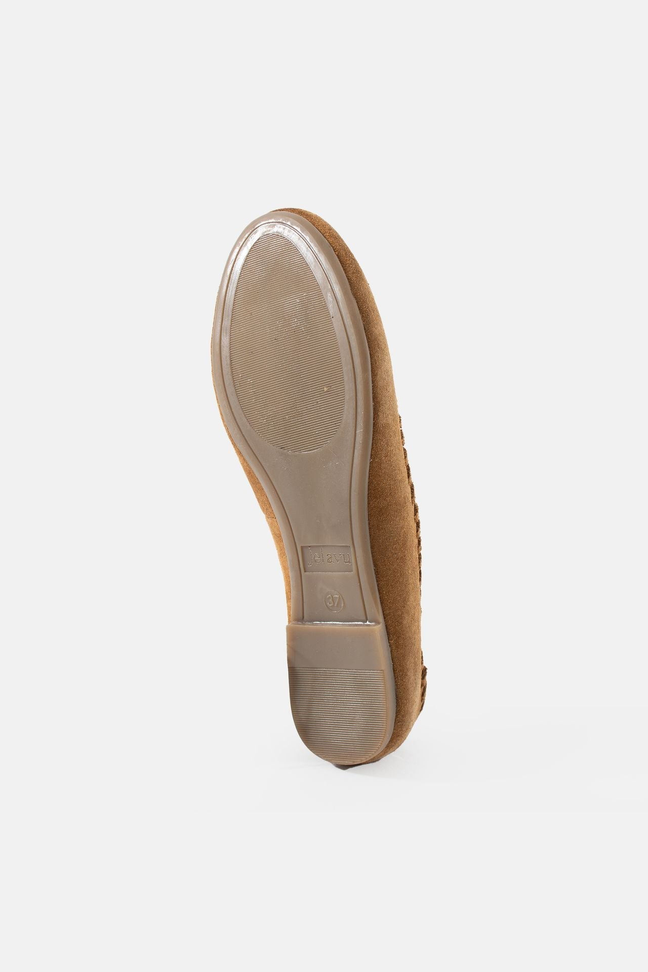 Jelavu - Ella Cognac Suede Ballet Flat