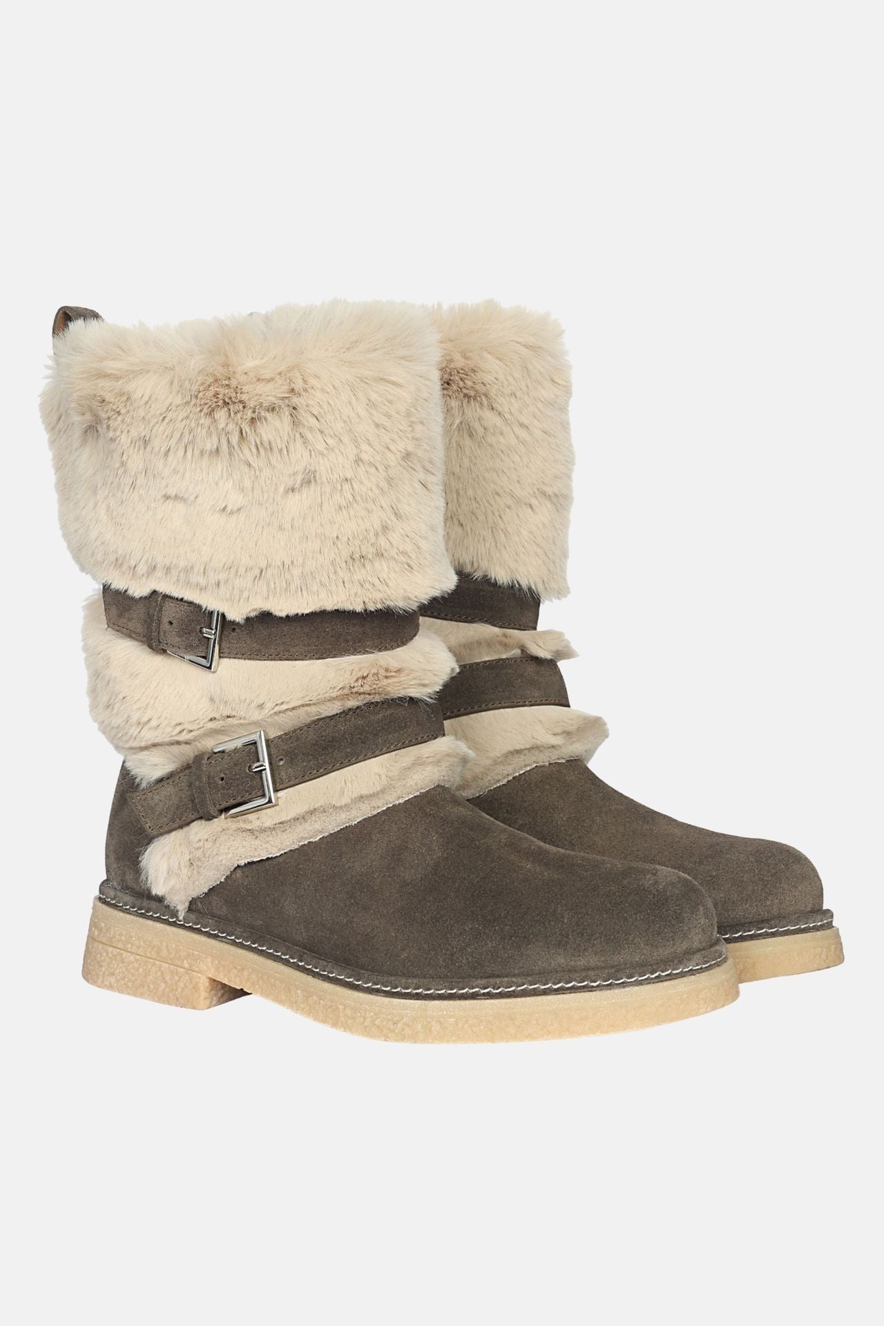 Jelavu - Parla - Mid shaft Suede & Shearling Cozy Boots