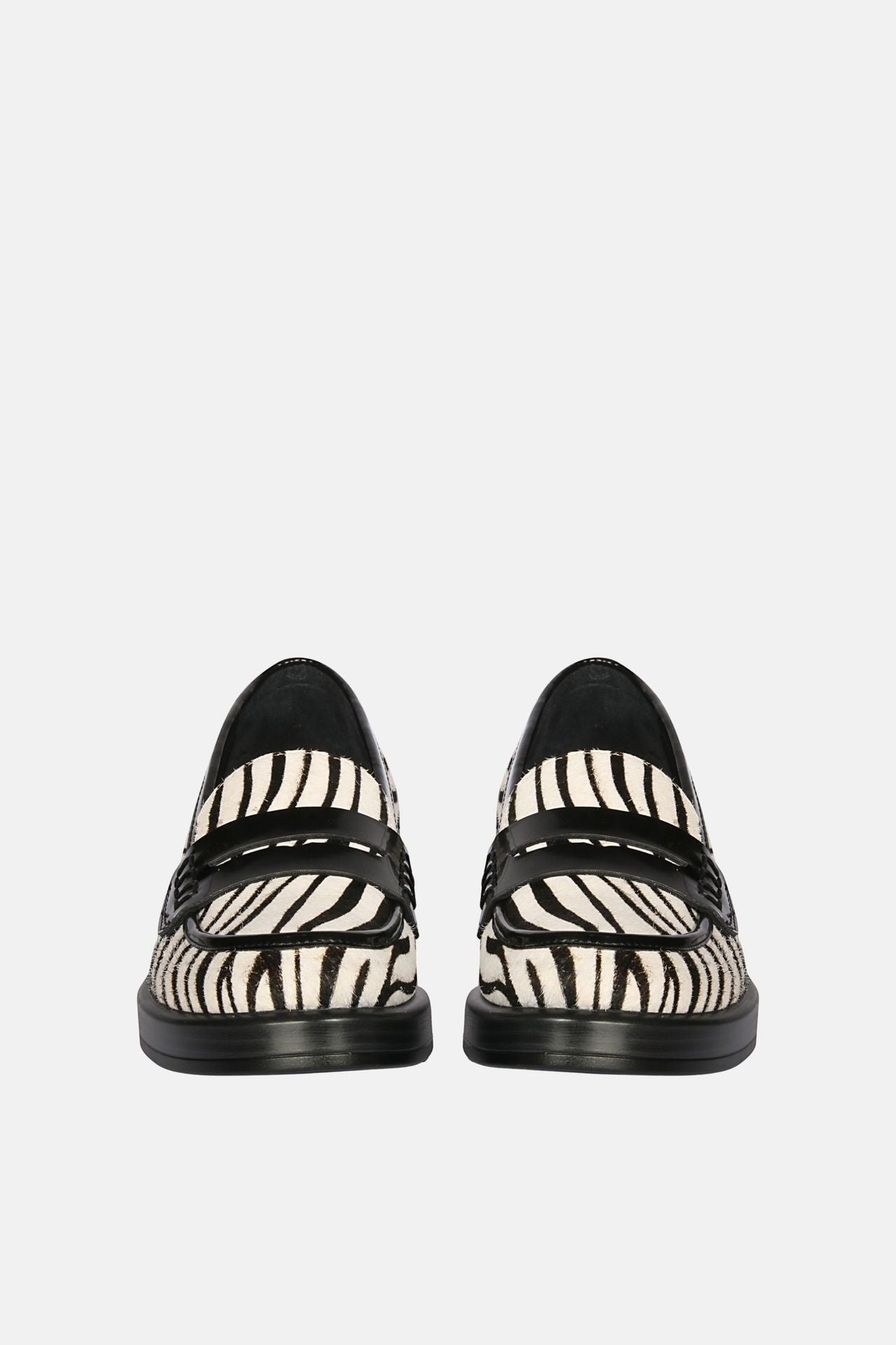 The Saint G - Zuri - Black/White Moccasins
