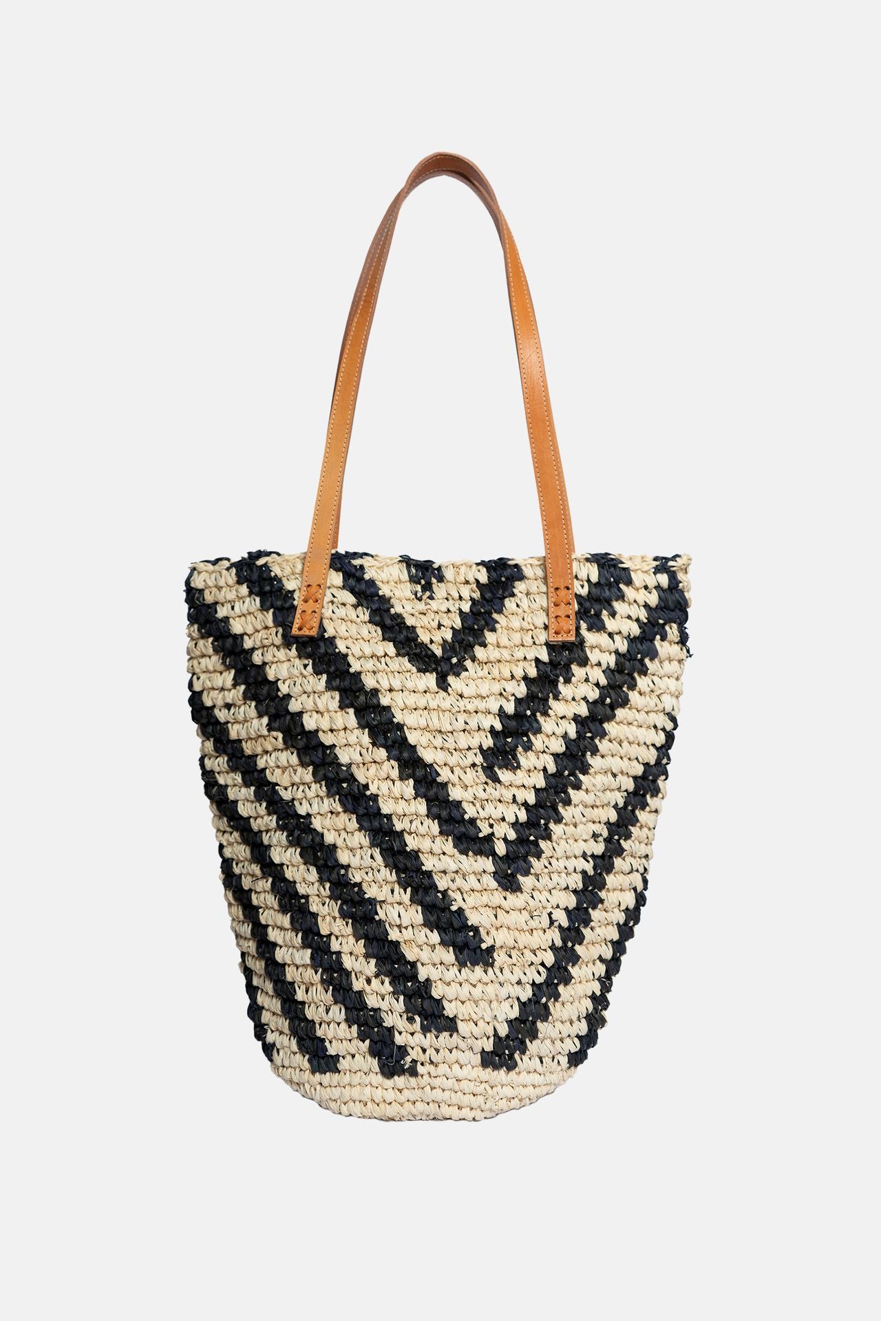 Jelavu - Hampton Black / Natural Zebra Tote