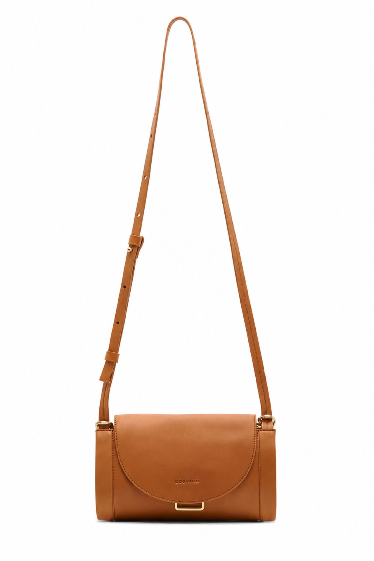 Ecotorie Nora Leather Crossbody Bag Caramel