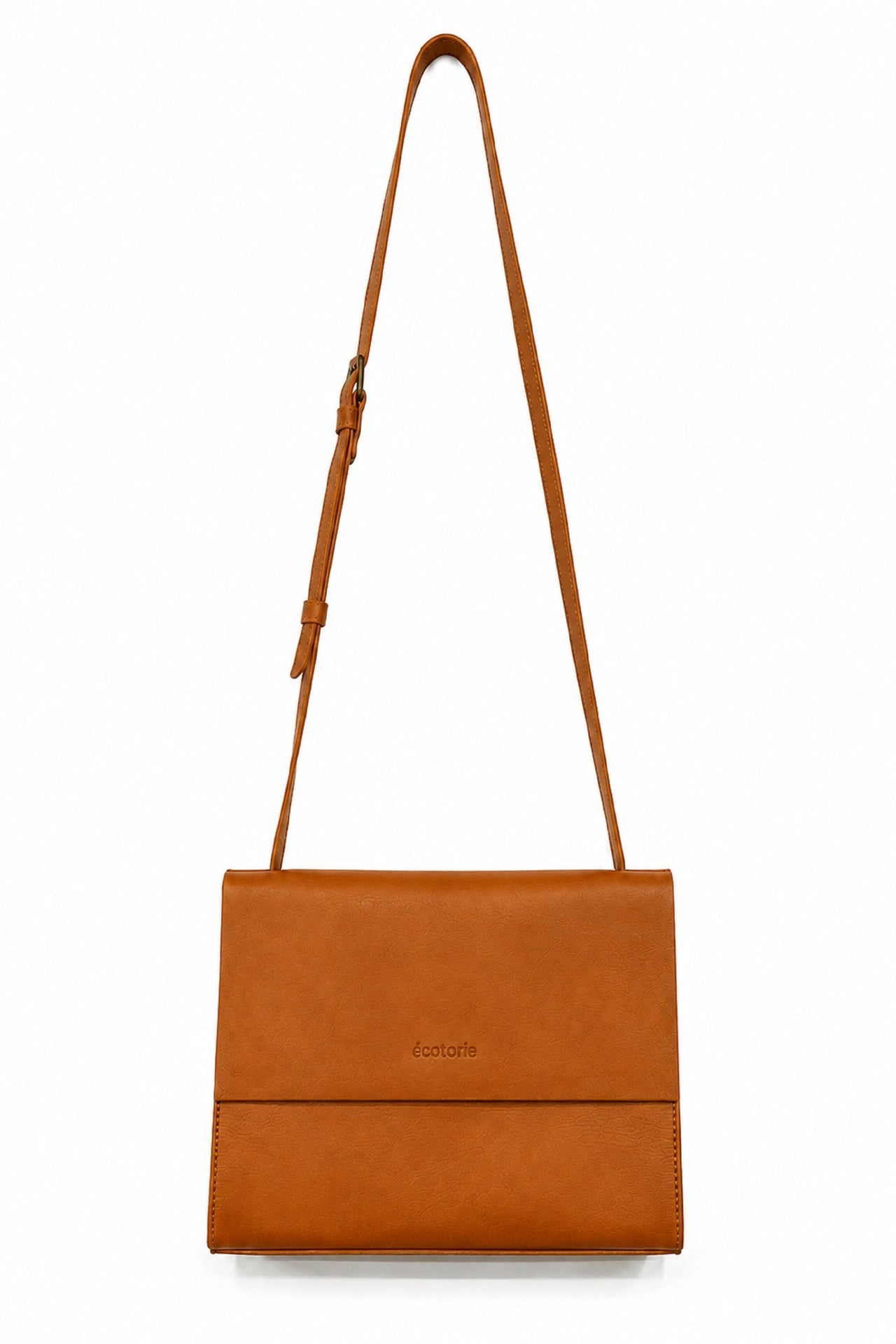 Ecotorie Betty Leather Crossbody Bag Caramel