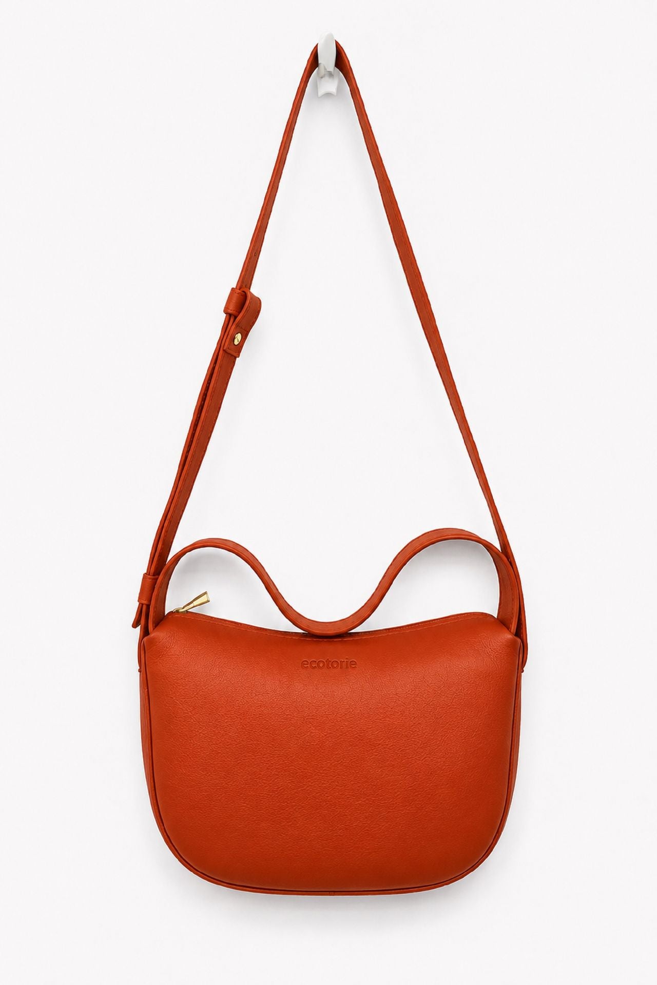Ecotorie Peggy Leather Crossbody/Shoulder Bag Rust