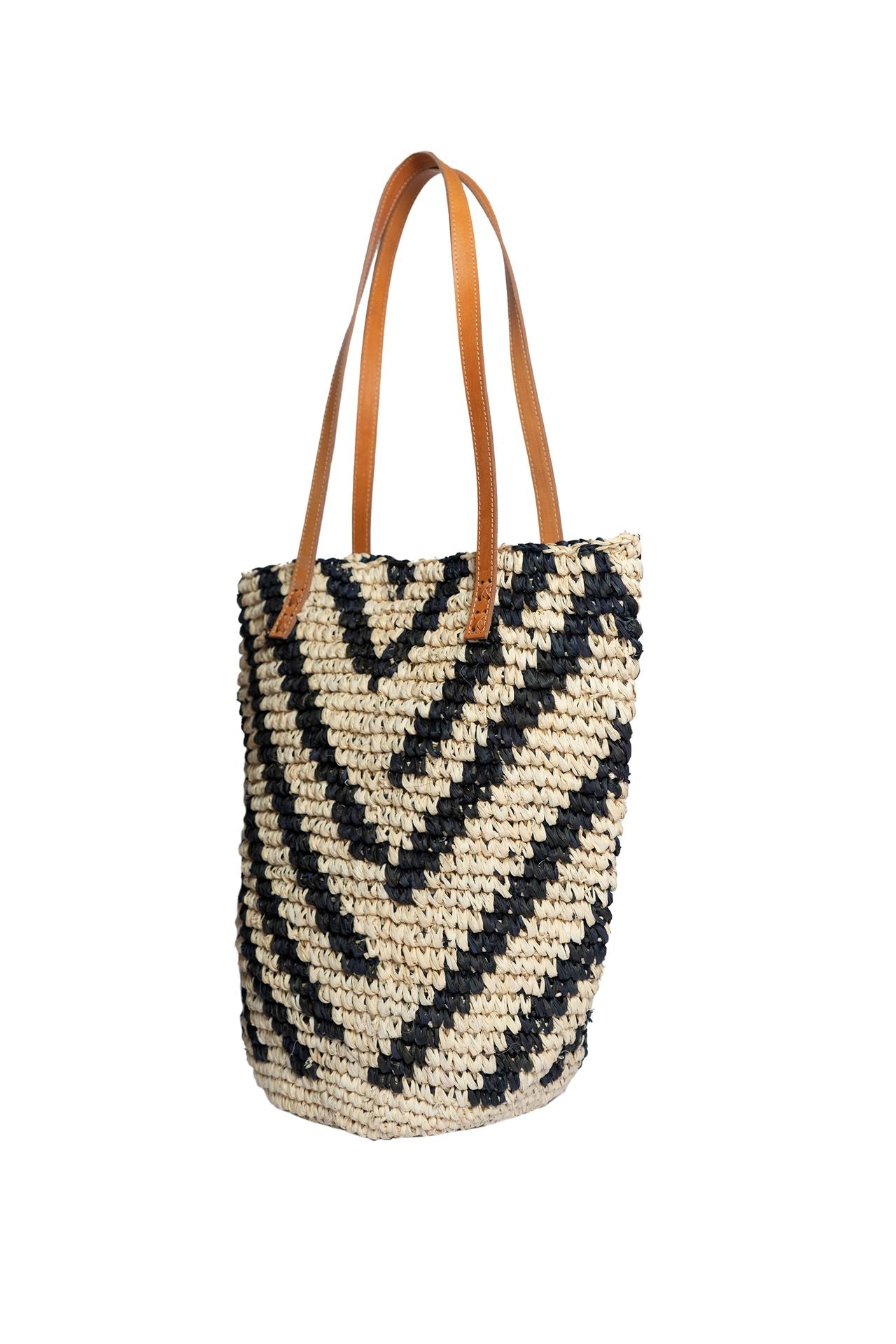 Jelavu - Hampton Black / Natural Zebra Tote