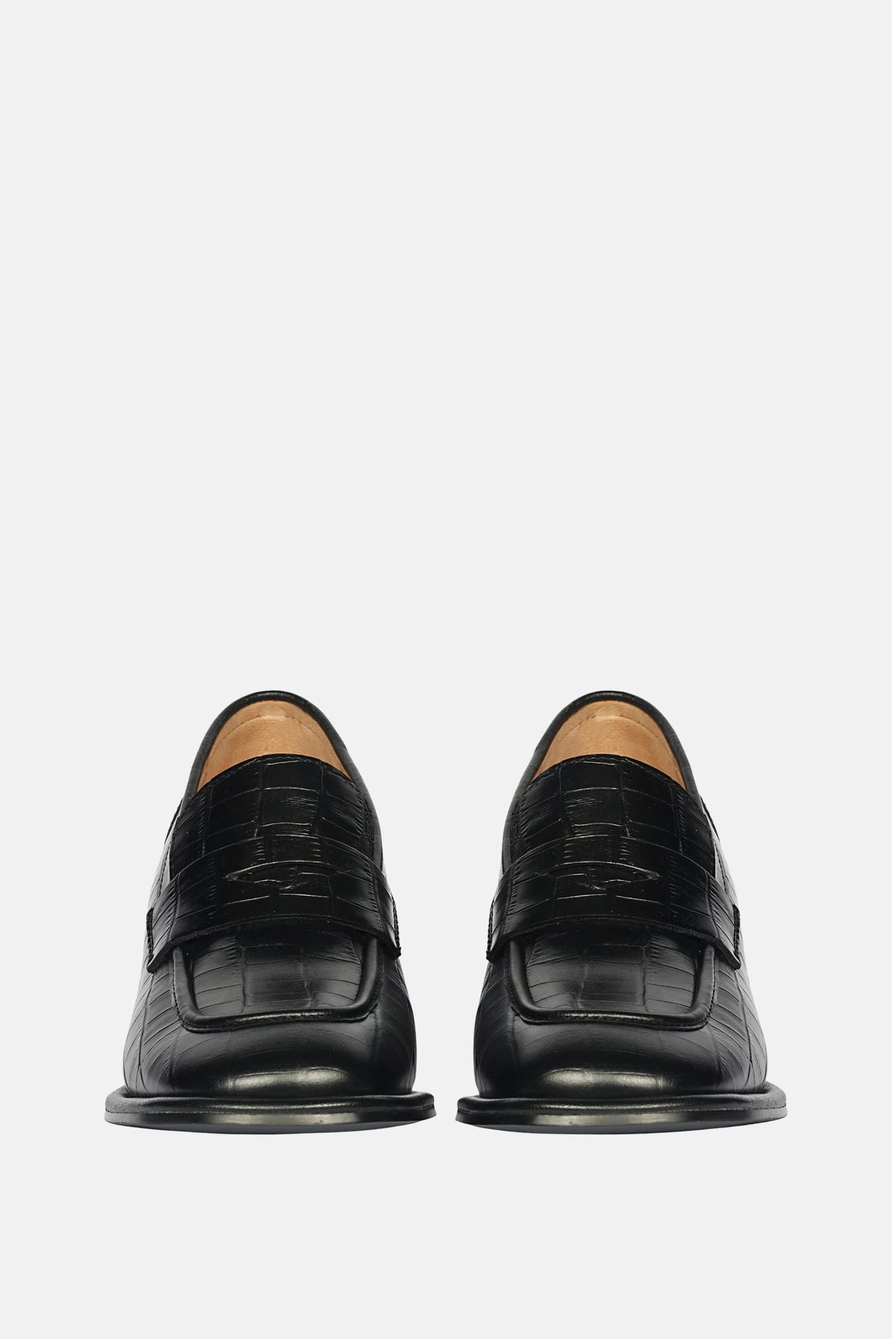 Saint G - Viviana Croco - Heel Loafers