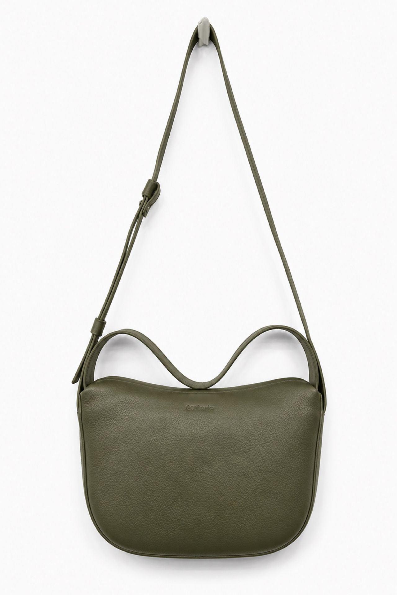 Ecotorie Peggy Leather Crossbody/Shoulder Bag Dark Moss