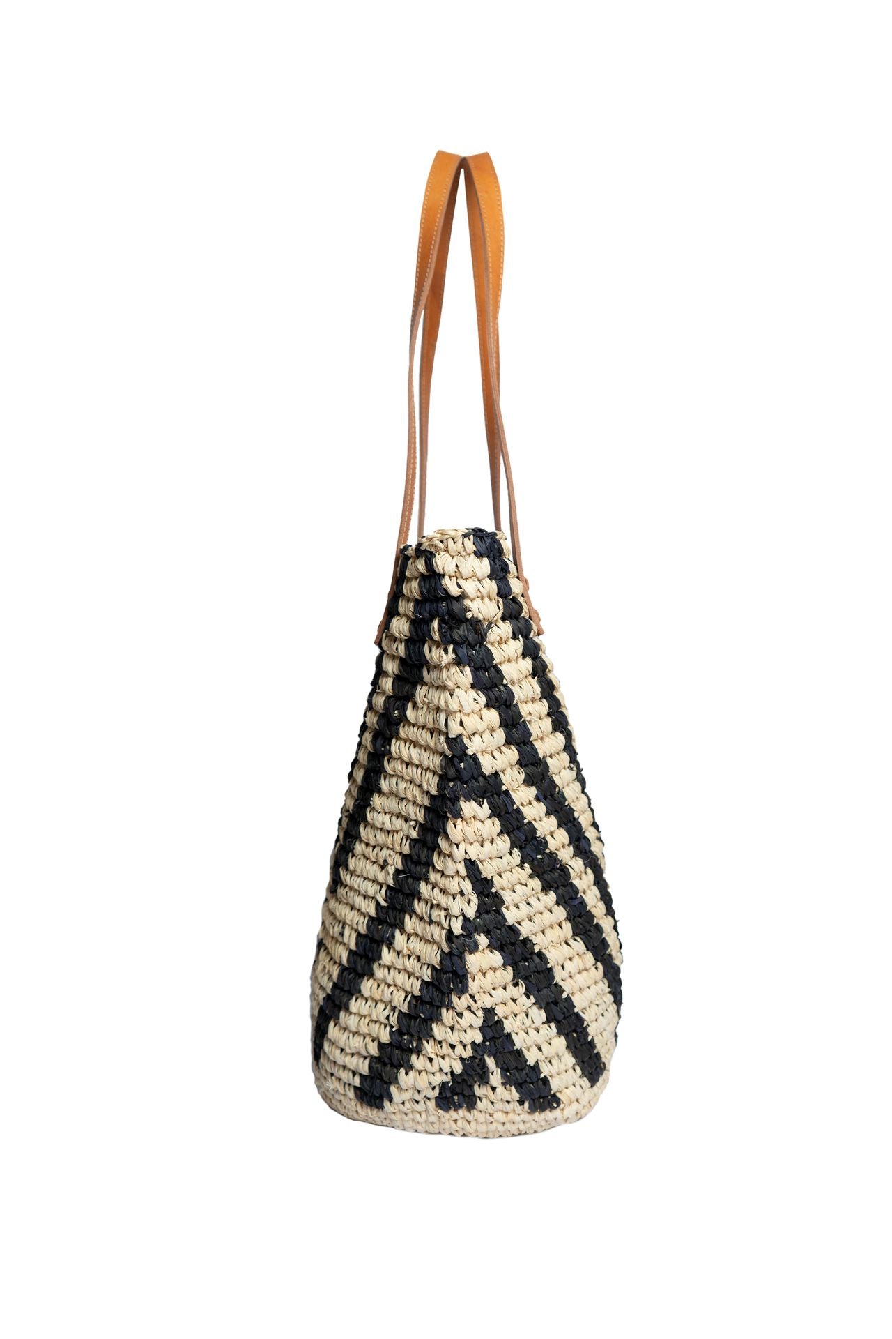 Jelavu - Hampton Black / Natural Zebra Tote