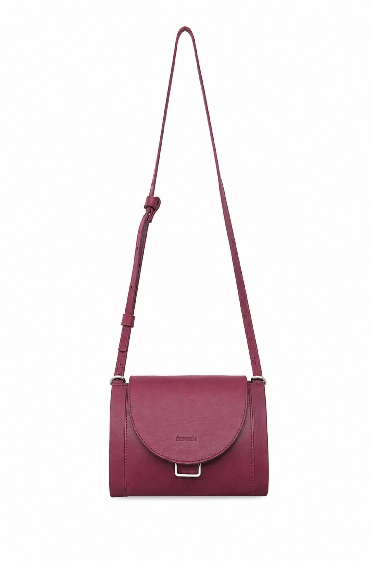 Ecotorie Nora Leather Crossbody Bag Wine