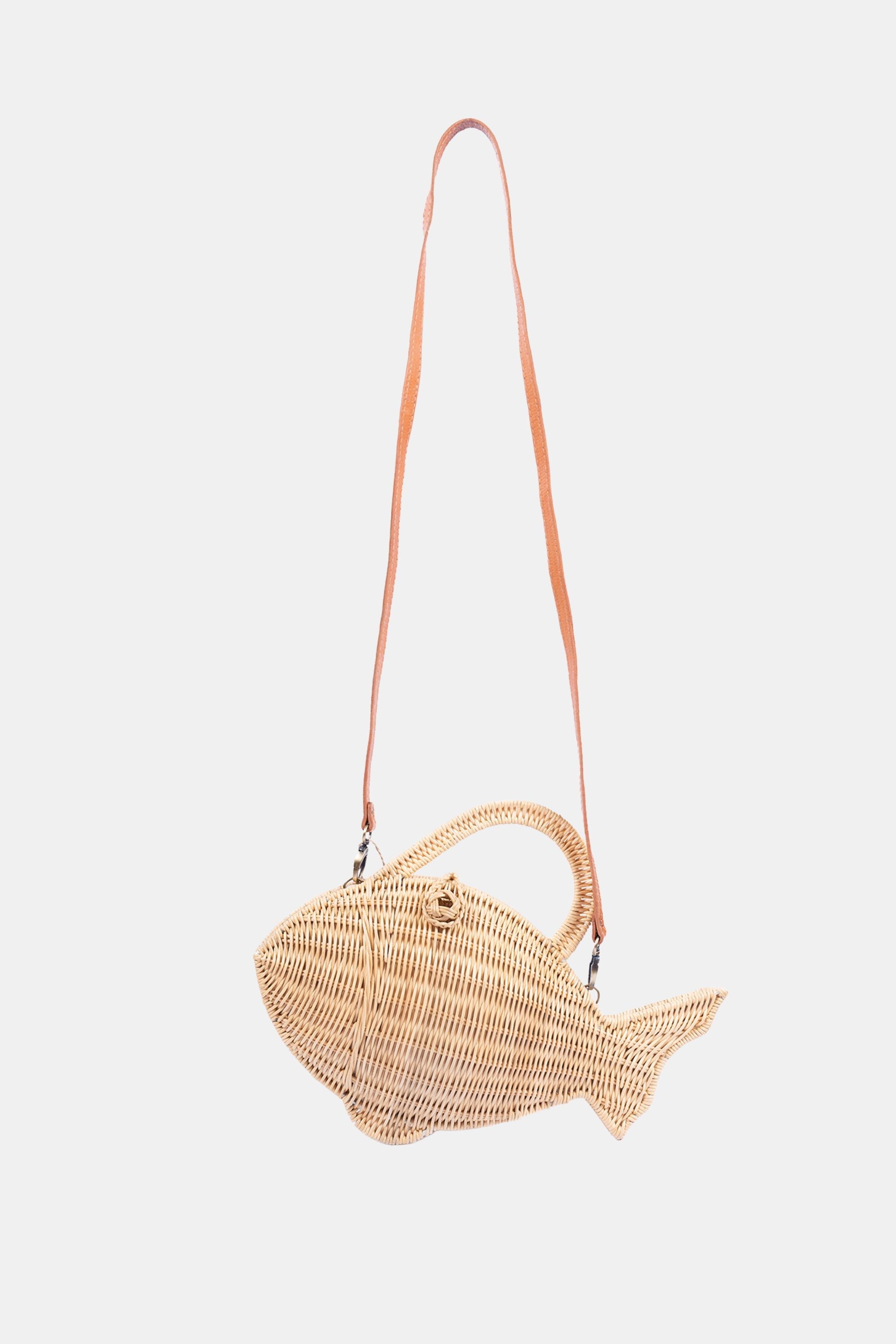 Jelavu - Nemo Rattan Fish Shaped Crossbody