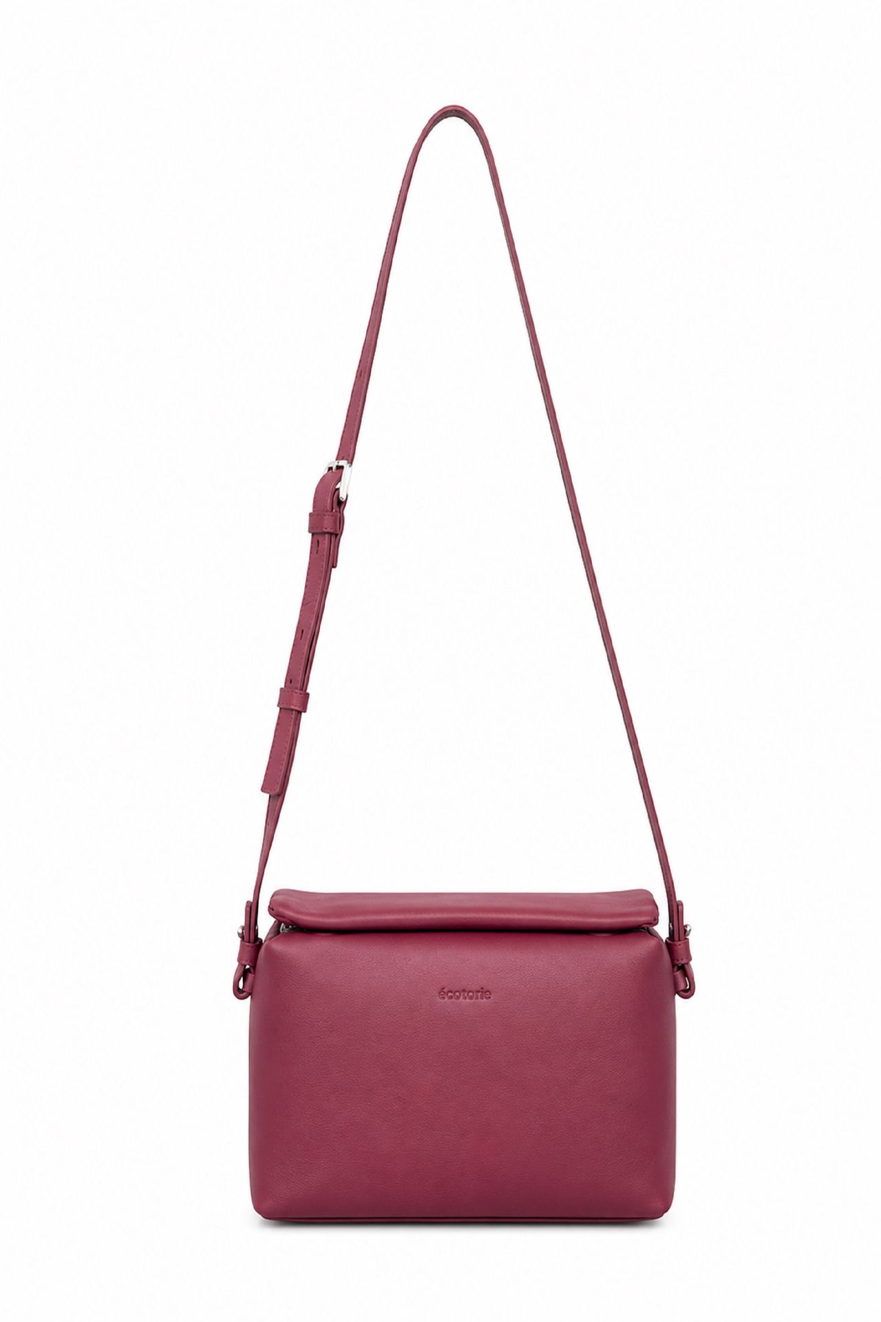 Ecotorie Agnes Leather Crossbody Bag Wine