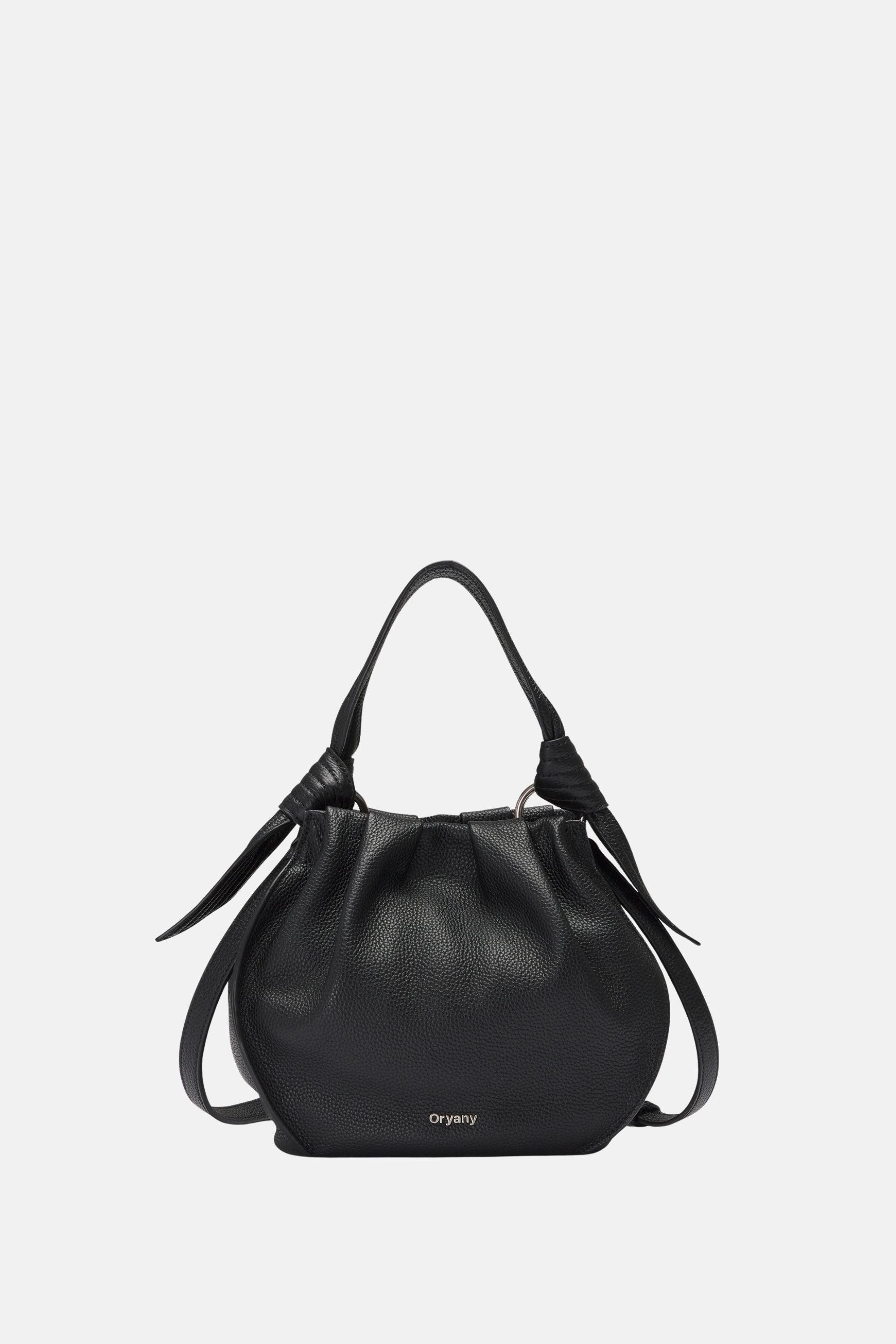 Oryany - Selena Bucket Bag - Medium Crossbody - Black Leather