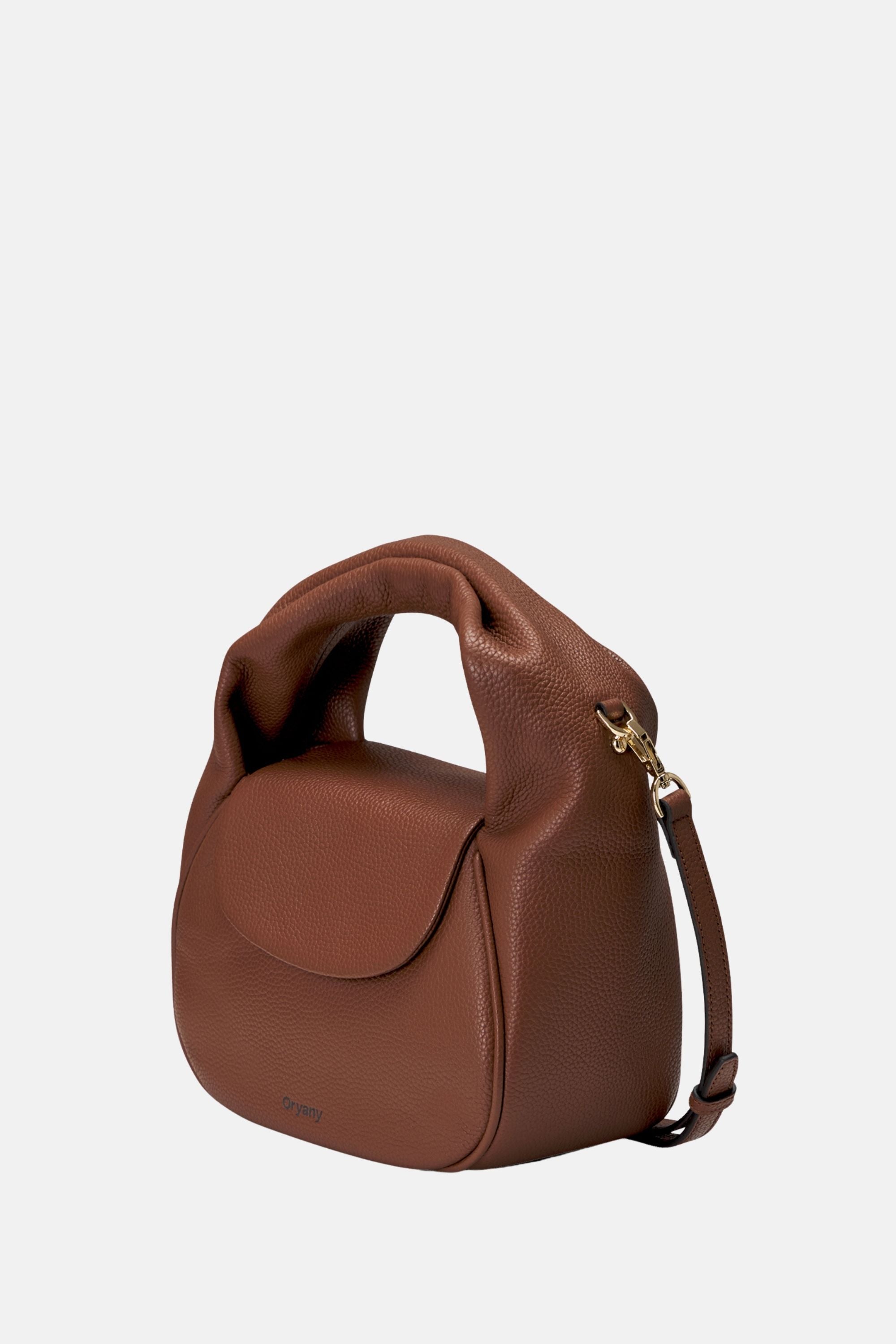 Oryany - Anaan Medium Satchel Tote – Top Handle Crossbody Bag - Toffee Tan Leather