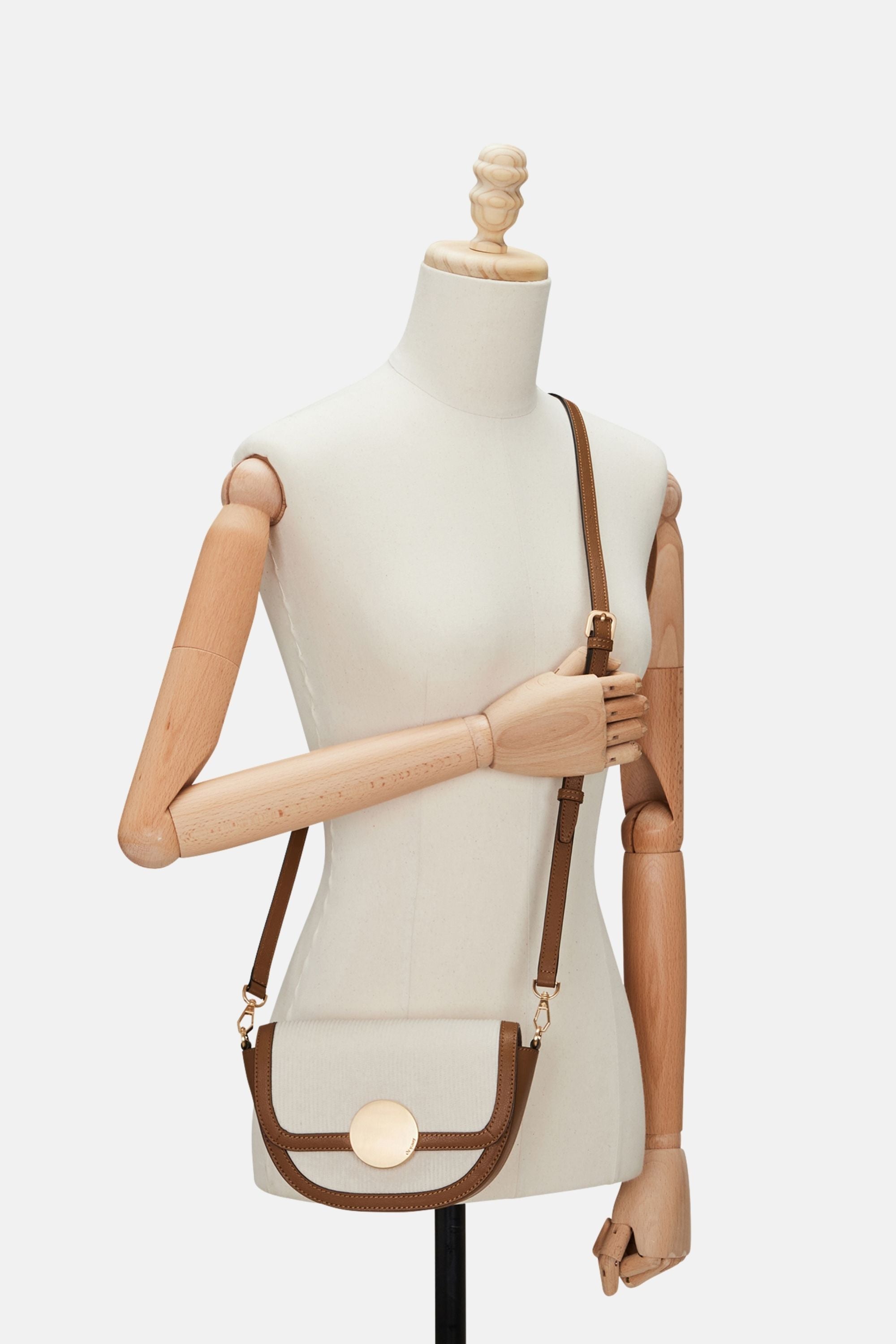 Oryany - Lottie Canvas Crossbody Small Handbags - Sand Brown