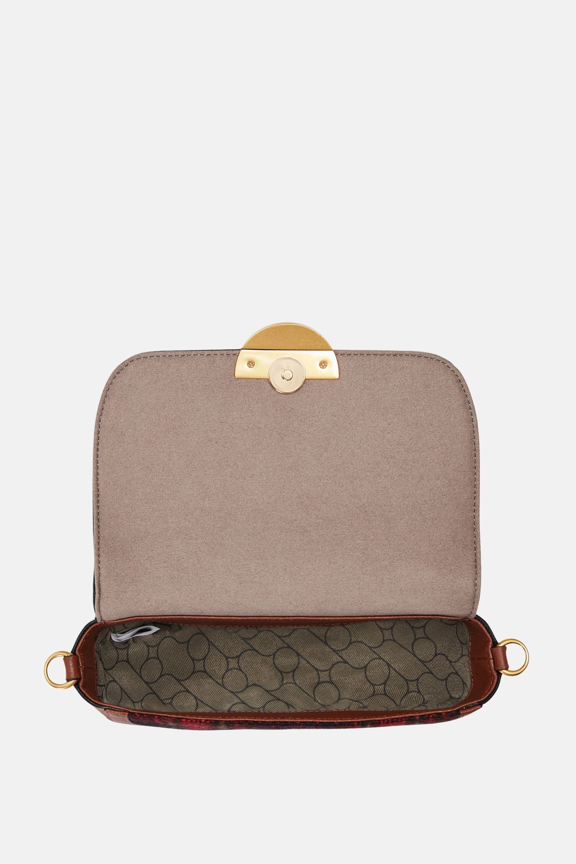 Oryany - Lottie Check Crossbody Small Handbags - Toffee Tan